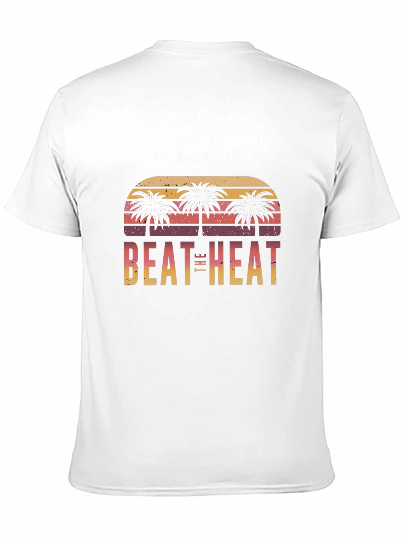 Black Beat The Heat Palm Tree Graphic Tee view 11