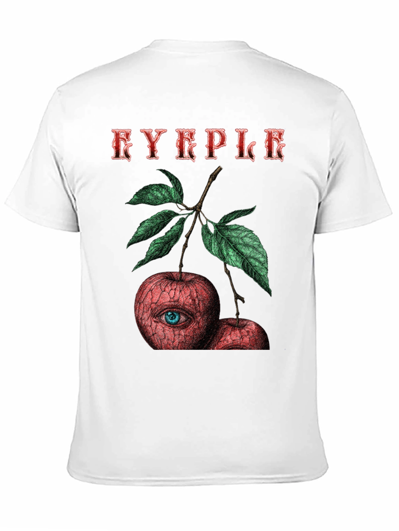 Black EYEPLE Graphic T-Shirt - Eye Apple Design view 11