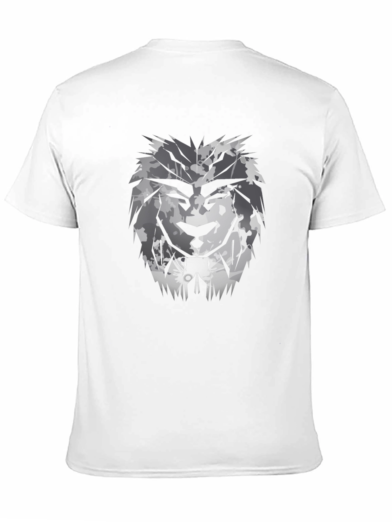 Black Black T-Shirt with Lion Graphic Print view 11