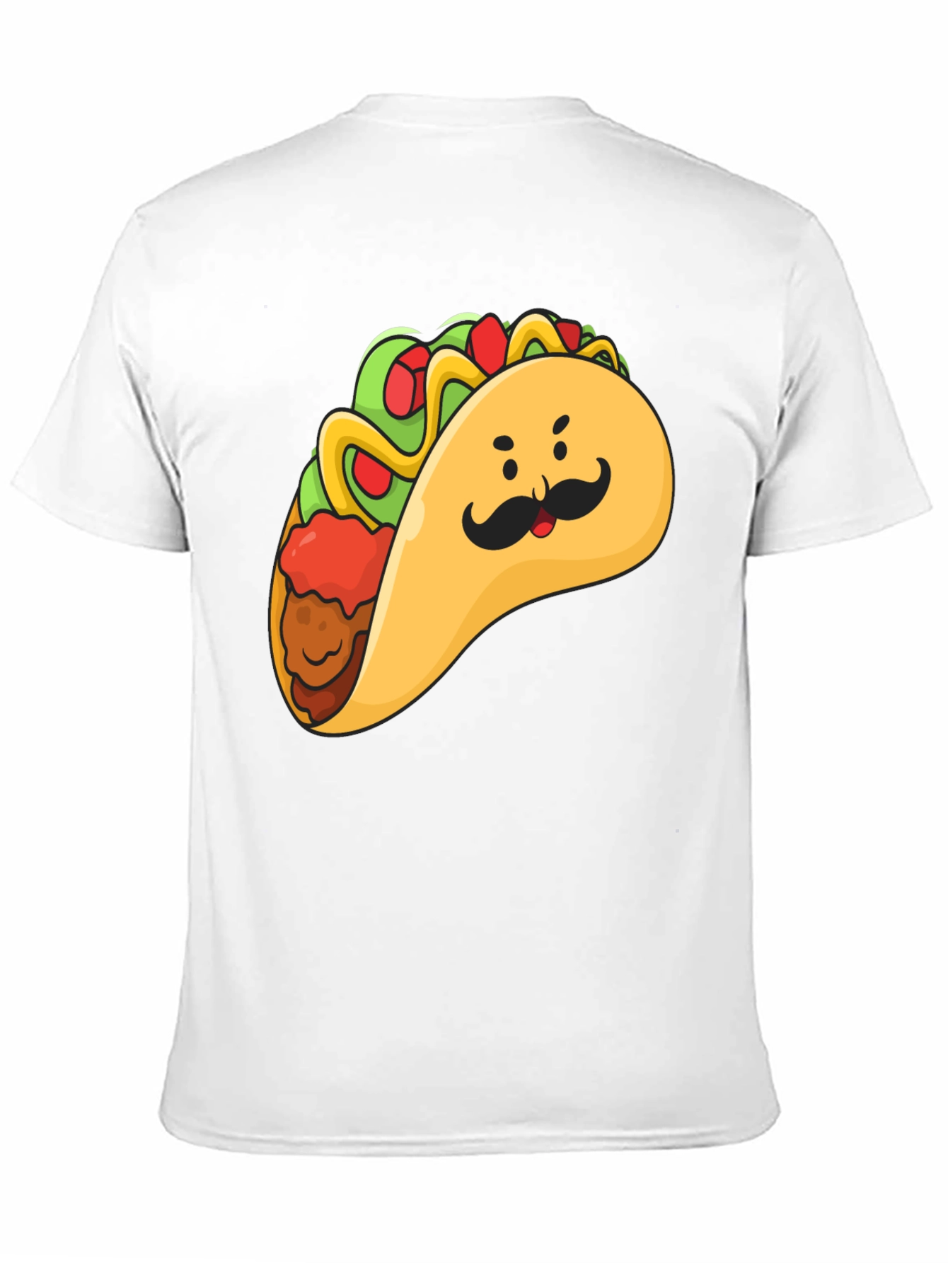 Black Taco Man Graphic Tee - Funny Foodie T-Shirt view 11