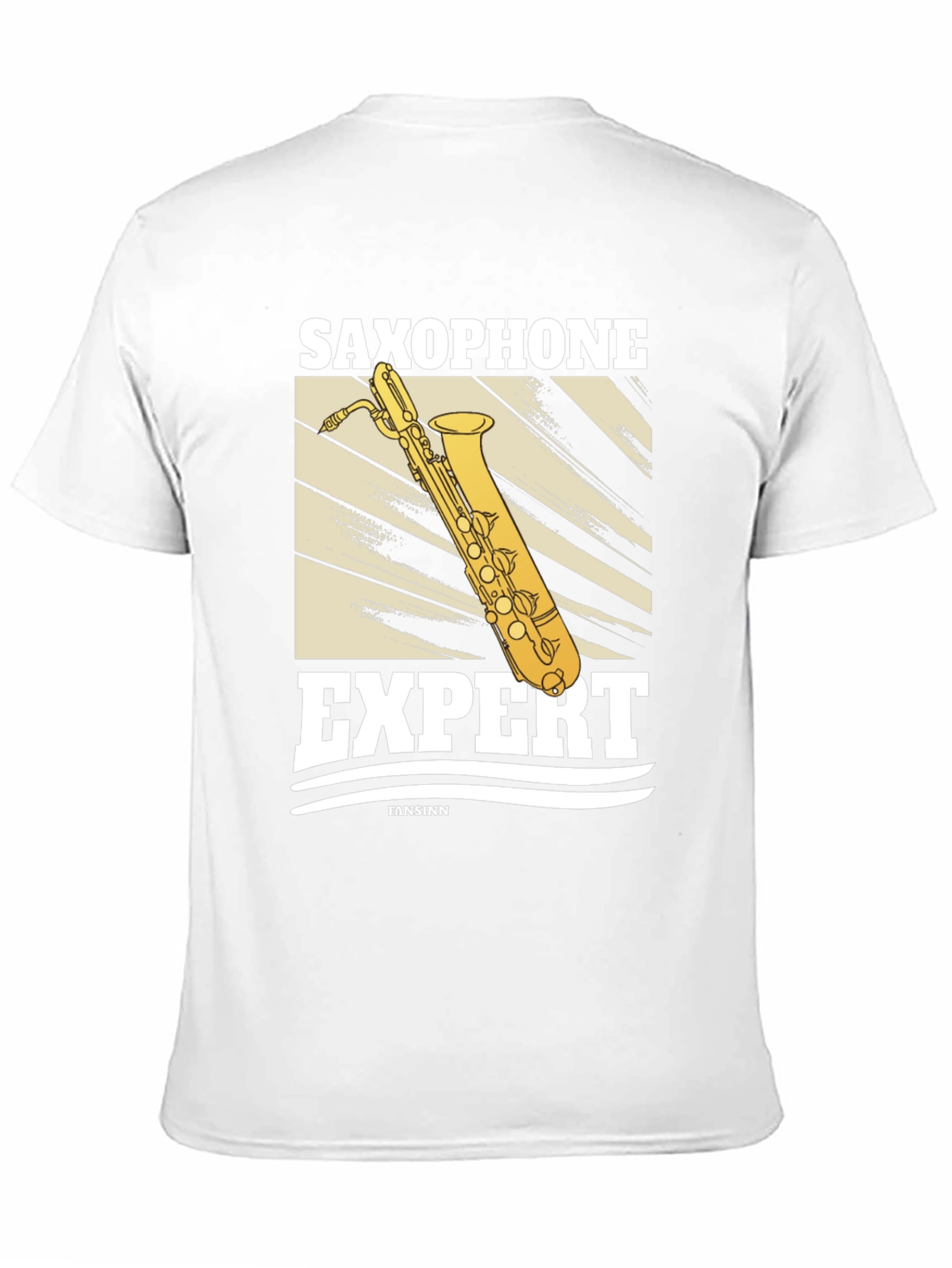 Black Saxophone Expert Graphic T-Shirt view 11