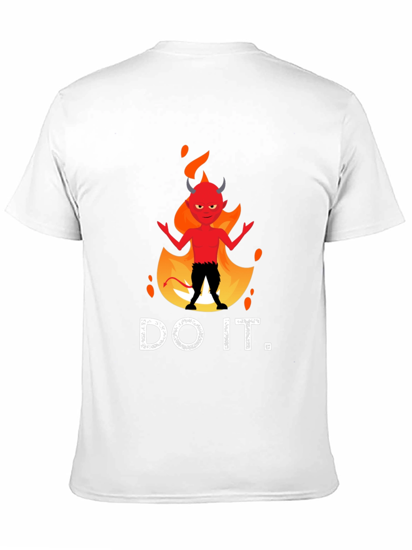 Black Do It Devil T-Shirt - Funny Graphic Tee view 11