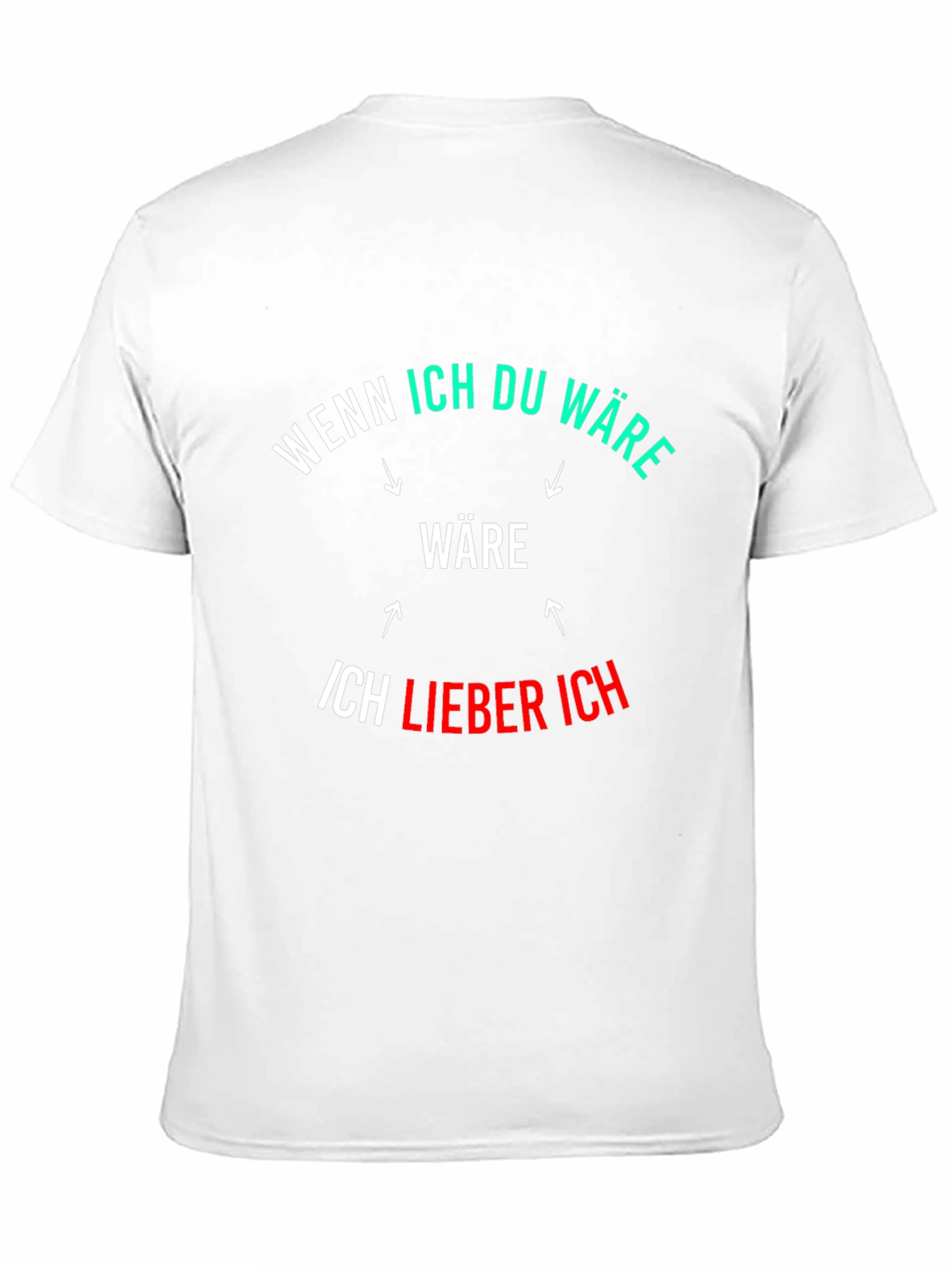 Black Funny German Phrase Graphic Black T-Shirt view 11