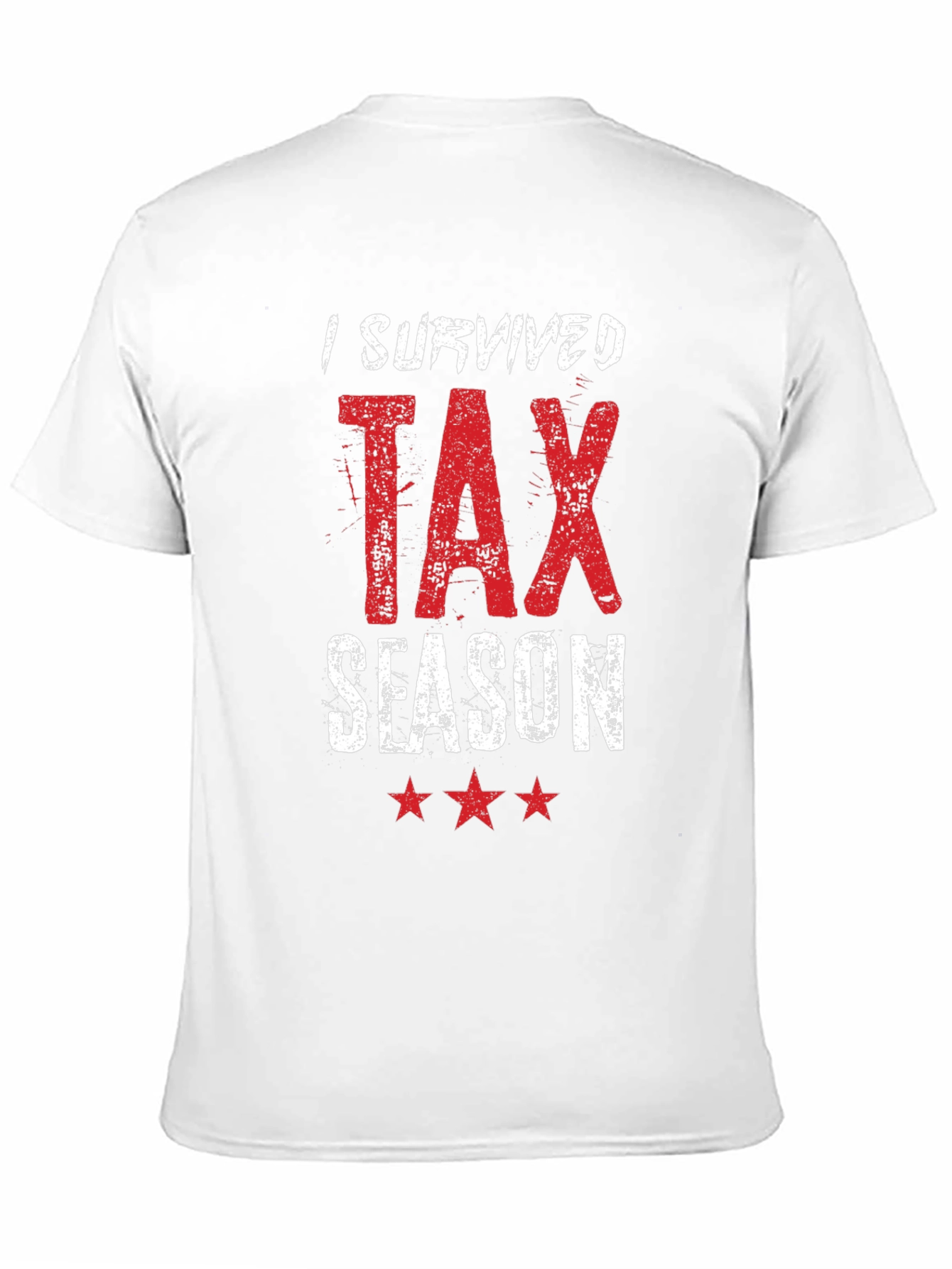 Black I Survived Tax Season T-Shirt - Black view 11