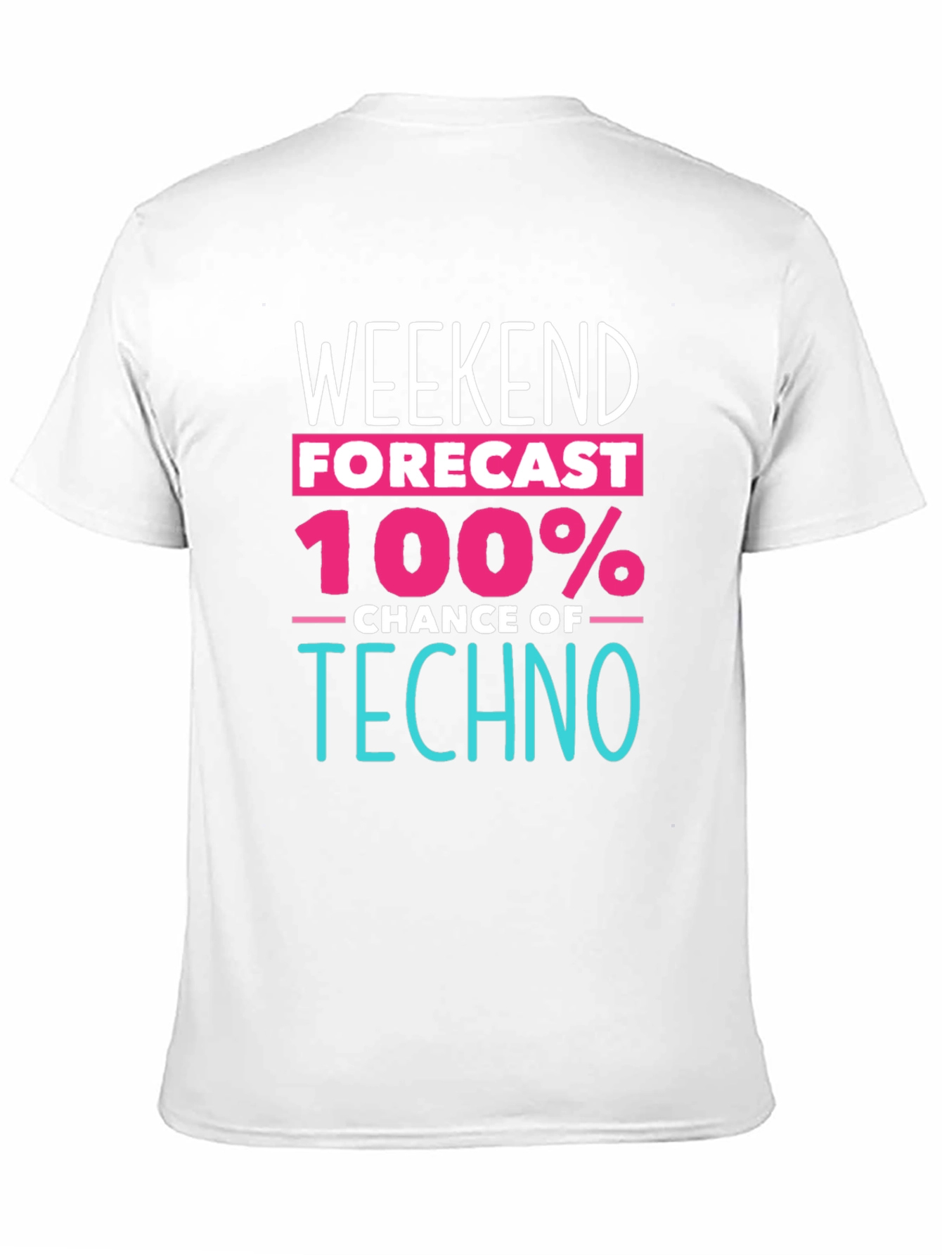 Black Weekend Forecast Techno Music T-Shirt view 11