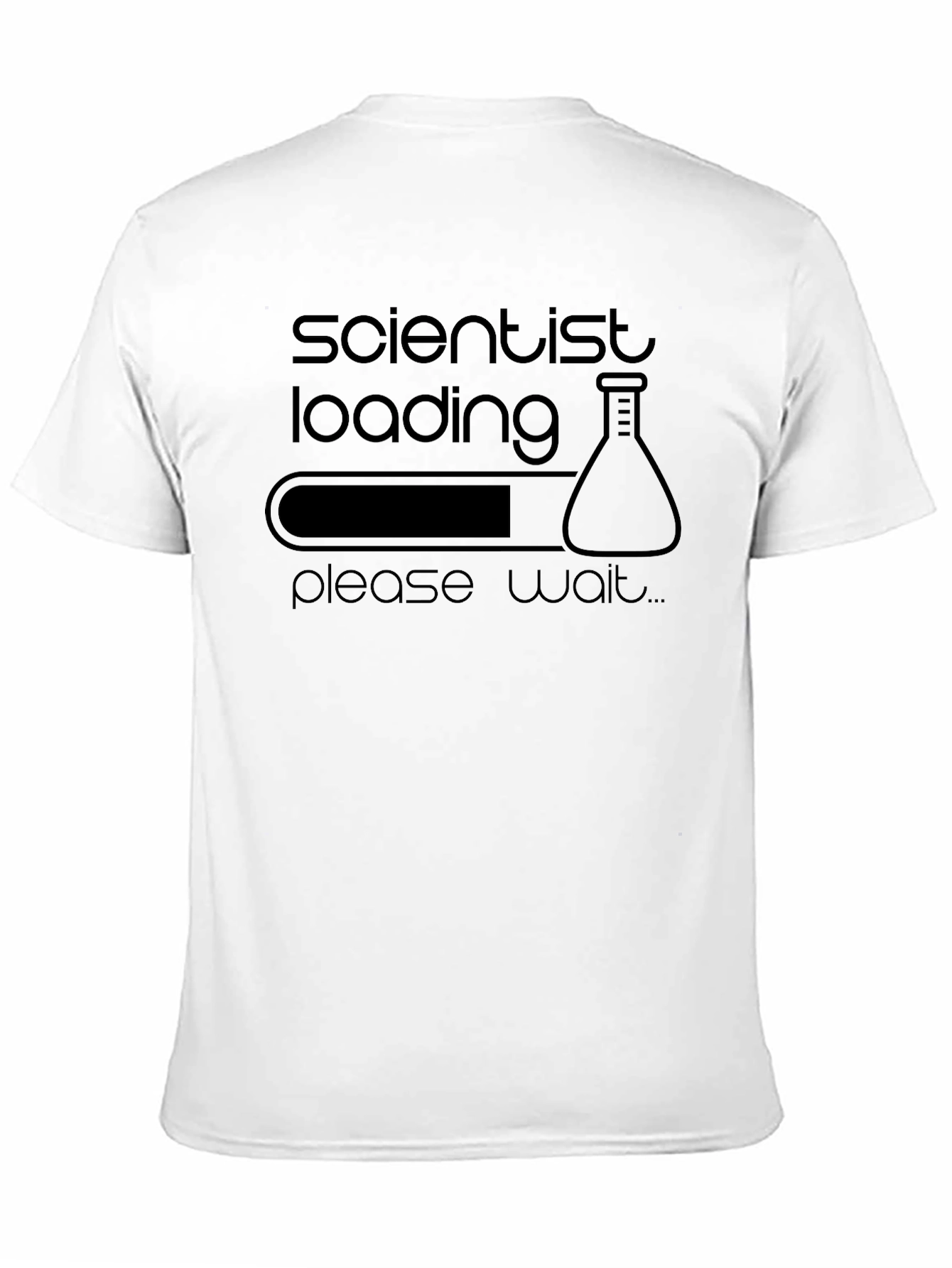Black Scientist Loading Black Graphic T-Shirt view 11