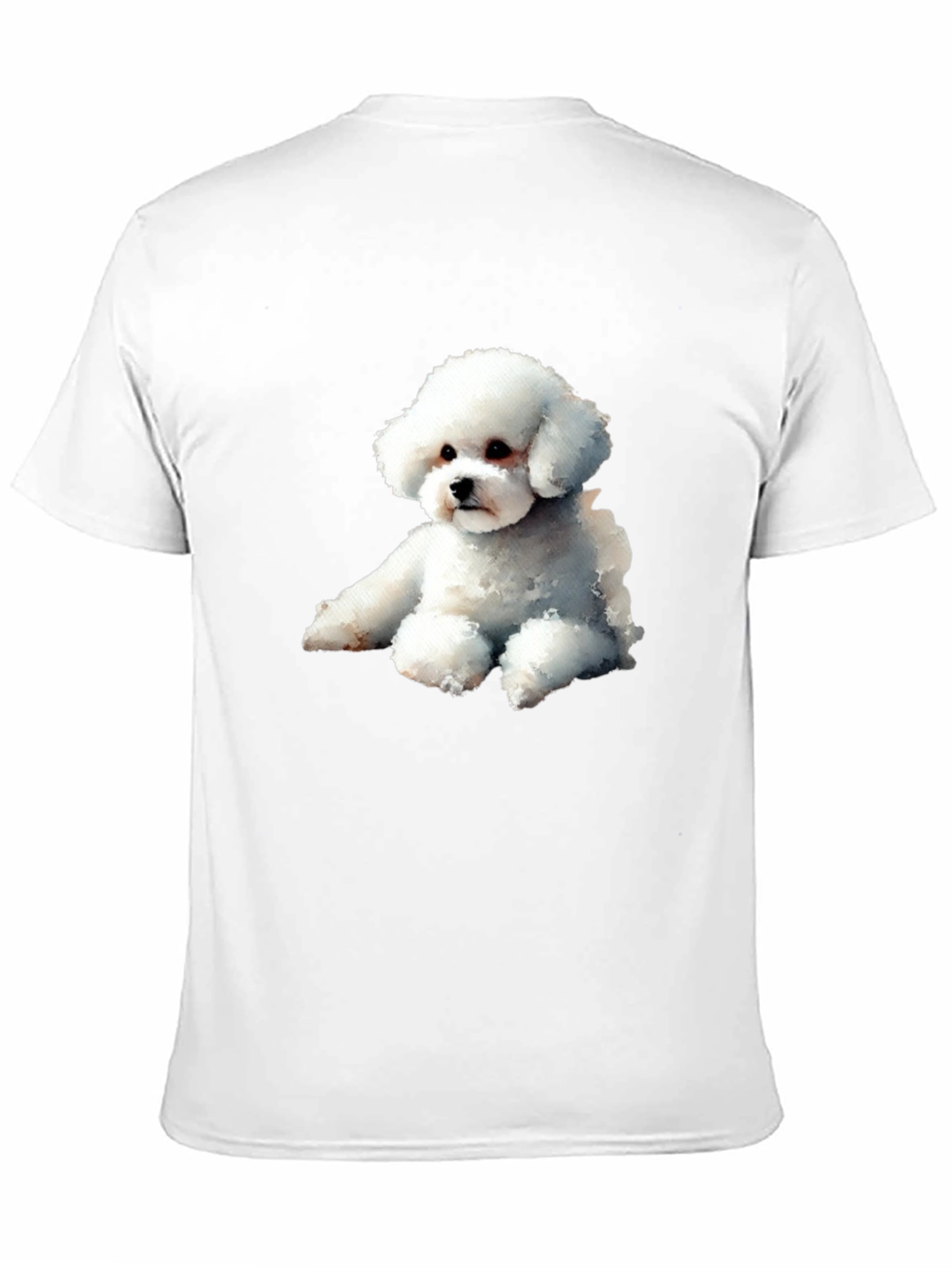 Black Cute Dog Graphic Tee - Black Cotton Blend T-Shirt view 11
