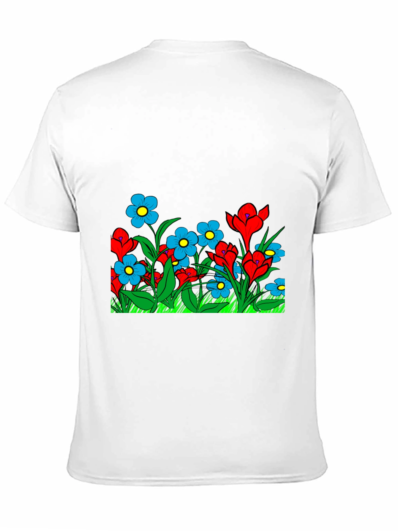 Black Floral Graphic Black T-Shirt view 11