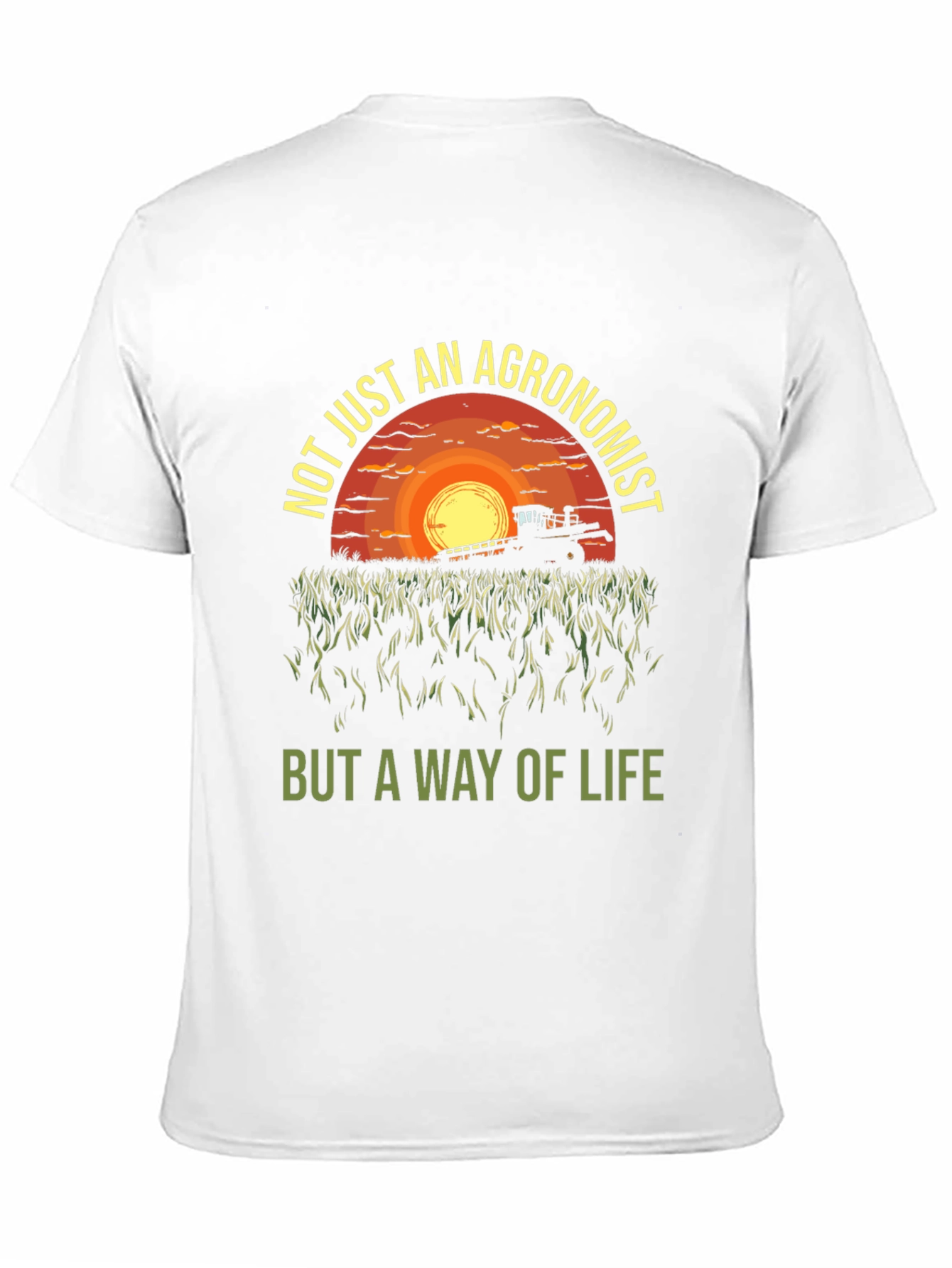 Black Agronomist Way of Life T-Shirt - Farming Sunset Tee view 11