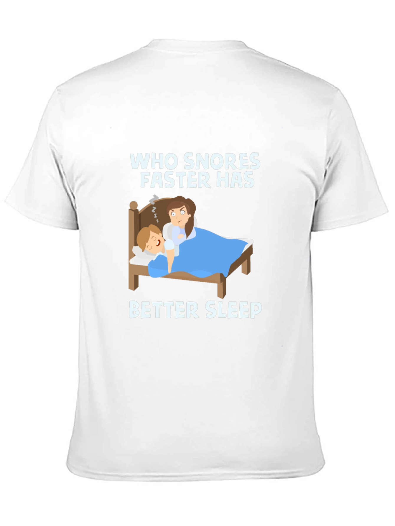 Black Funny Snoring T-Shirt - Better Sleep Design view 11