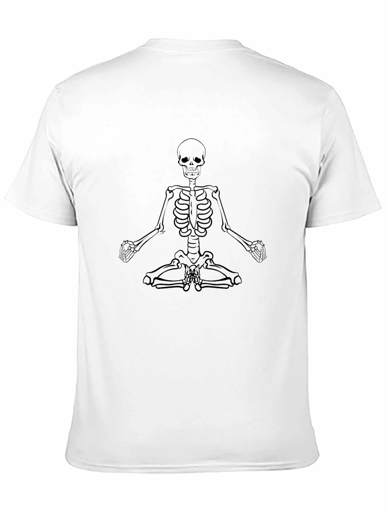 Black Meditating Skeleton T-Shirt view 11