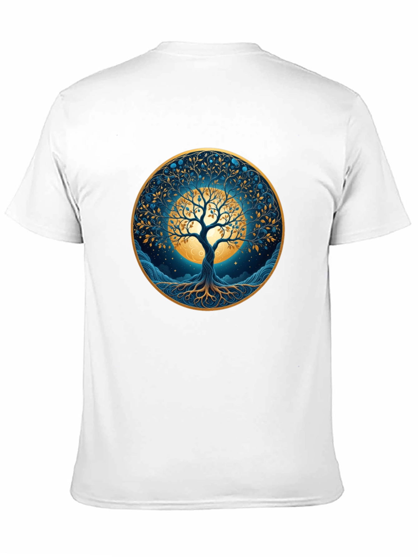 Black Tree of Life Black T-Shirt view 11