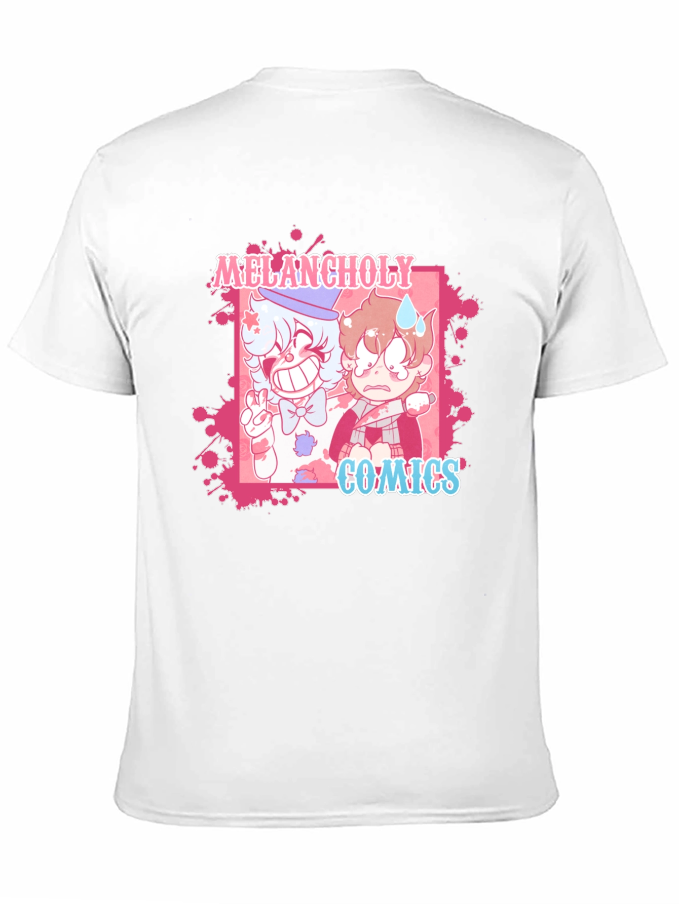 Black Melancholy Comics Graphic T-Shirt view 11