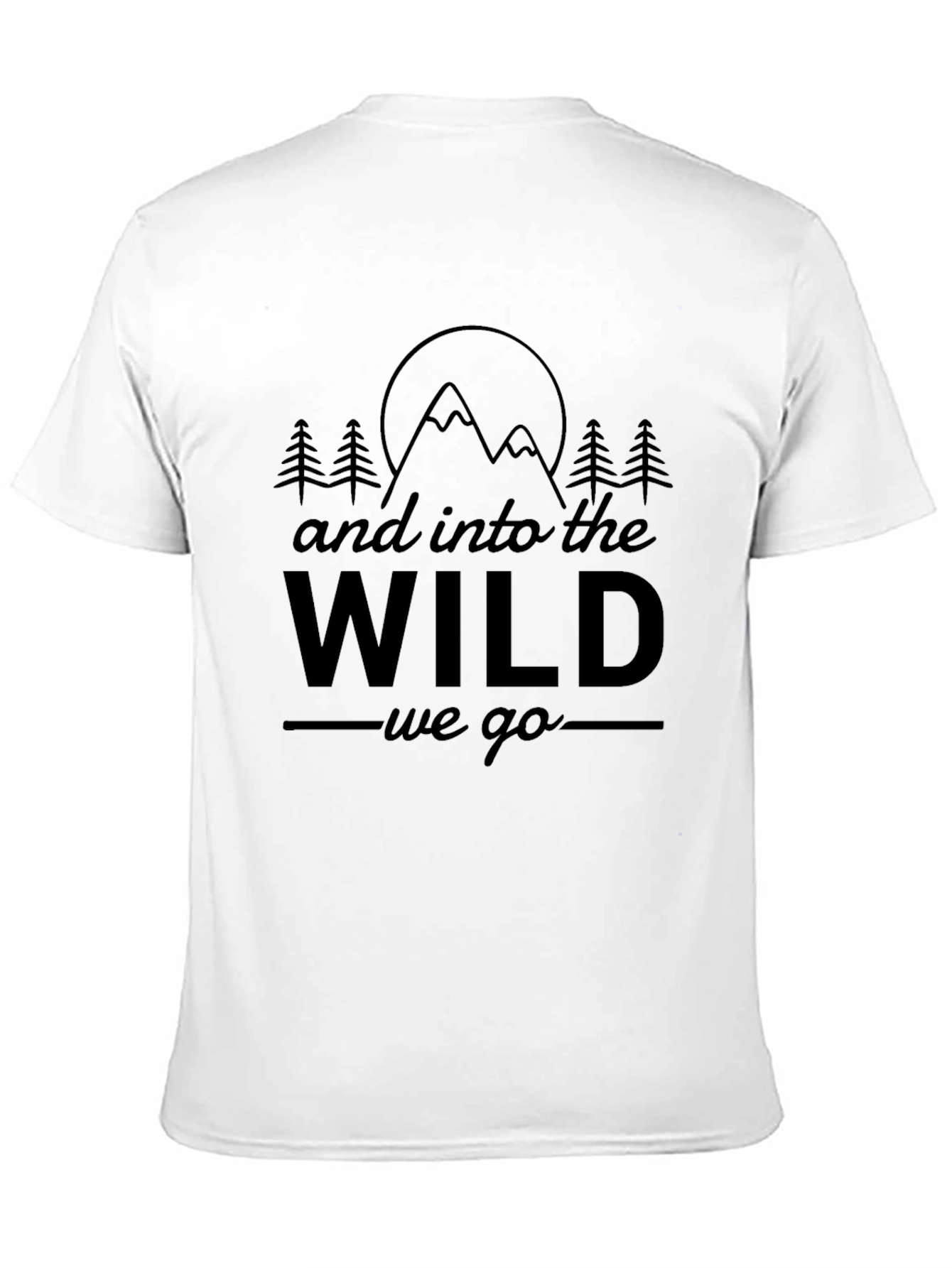 Black Into the Wild Graphic Tee view 11