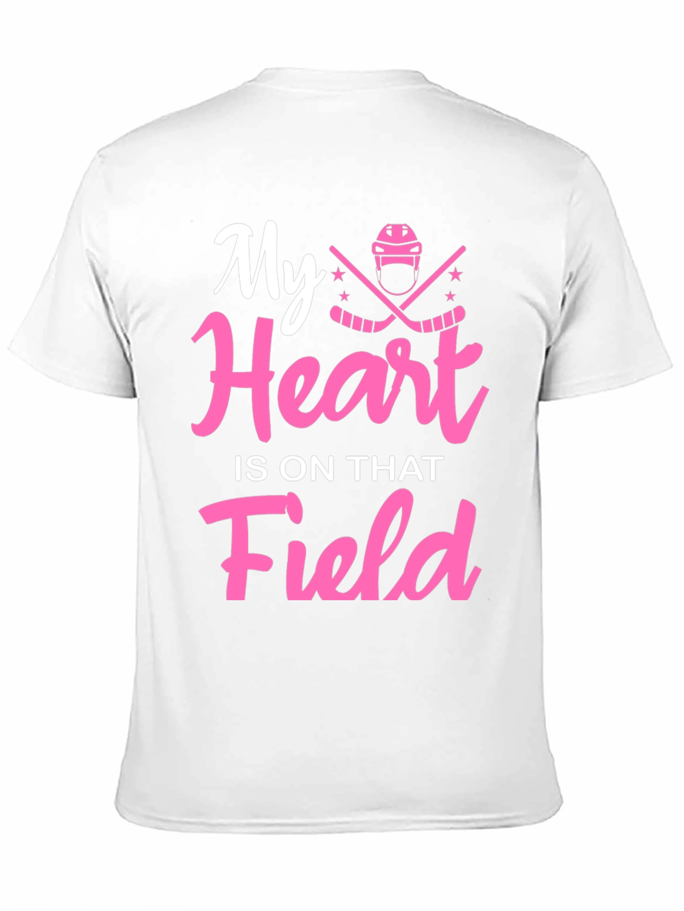 Black My Heart Is On That Field Hockey T-Shirt view 11
