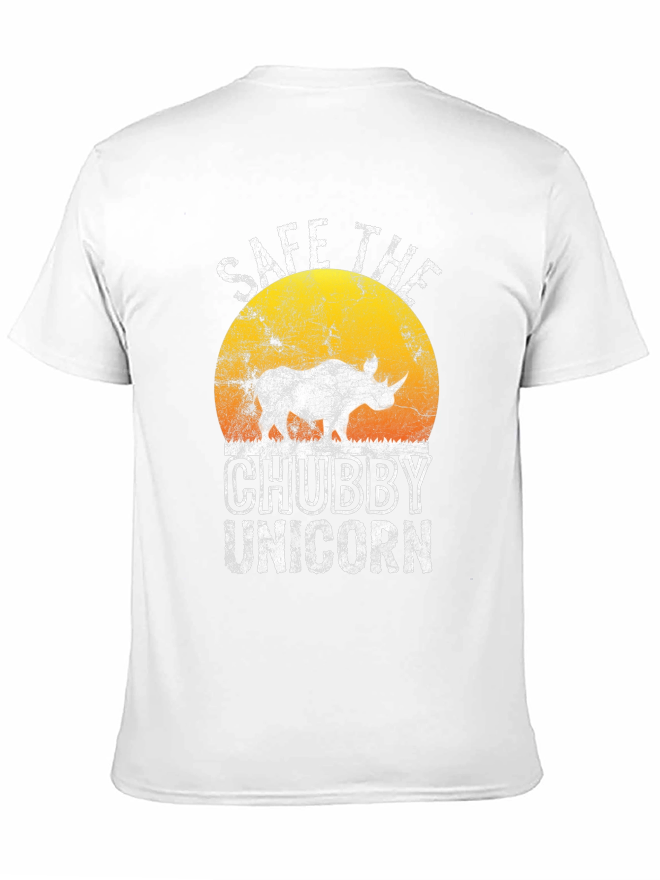 Black Save The Chubby Unicorn T-Shirt - Black Cotton Tee view 11