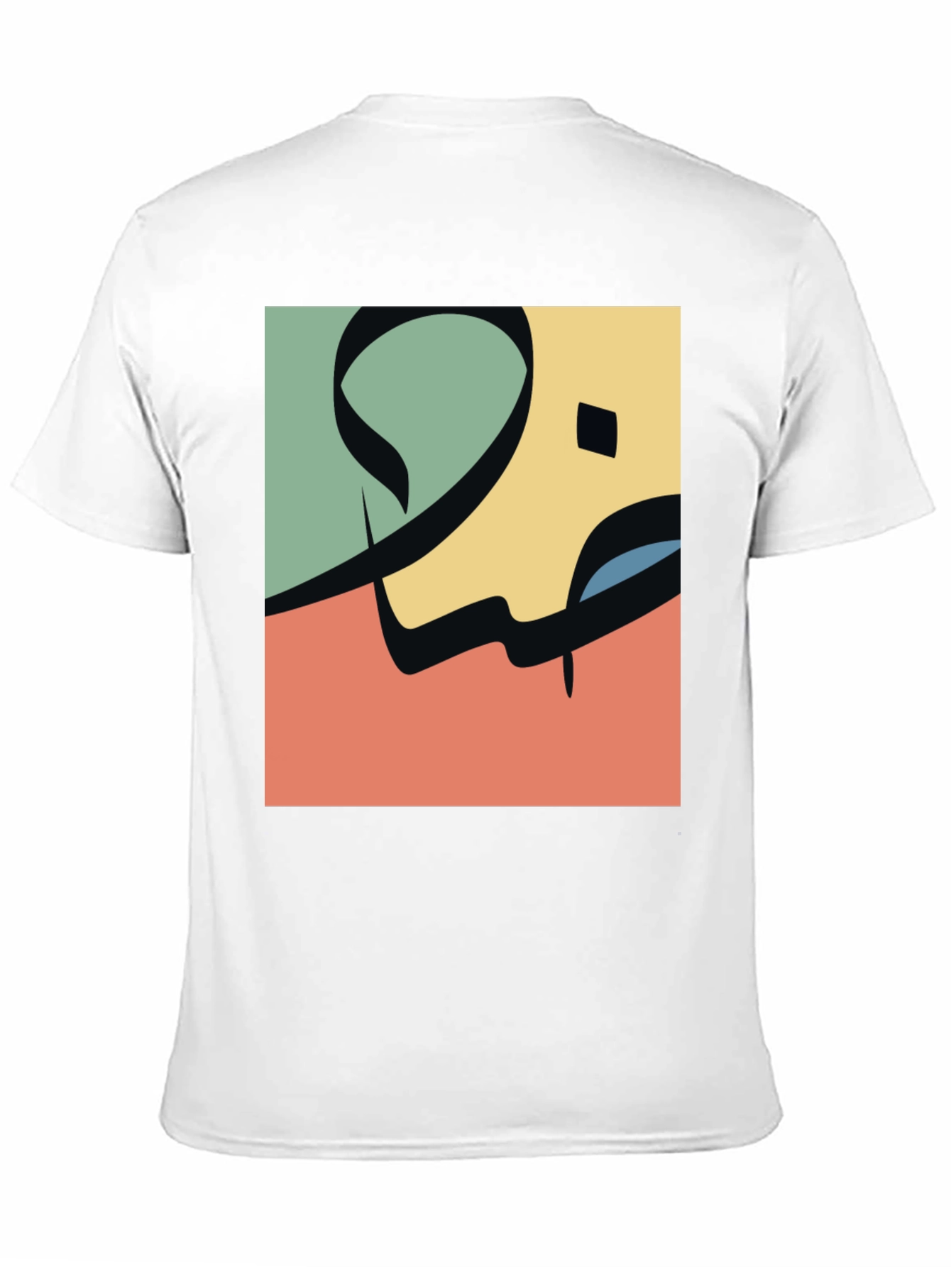 Black Abstract Arabic Calligraphy Design Tee view 11