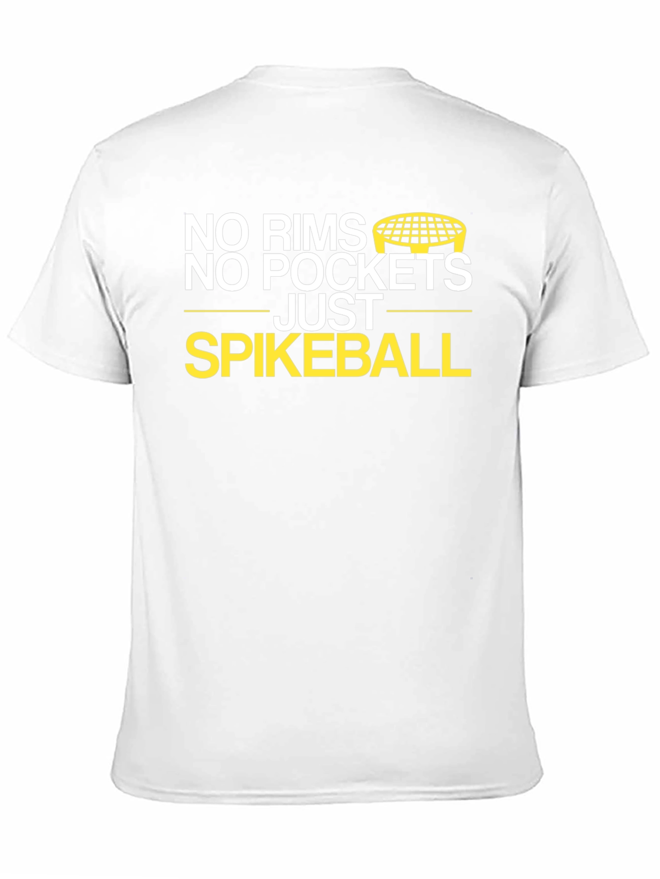 Black No Rims No Pockets Spikeball T-Shirt view 11