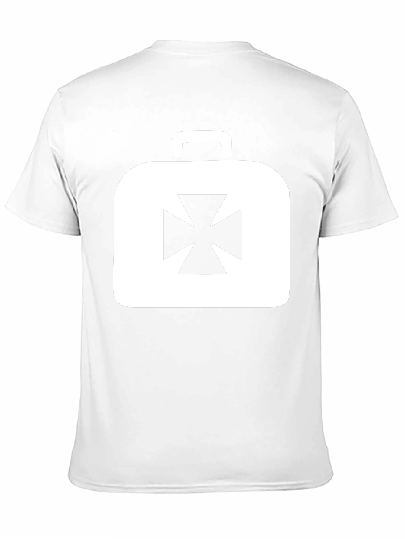 Black Iron Cross Briefcase Graphic Tee - Black view 11