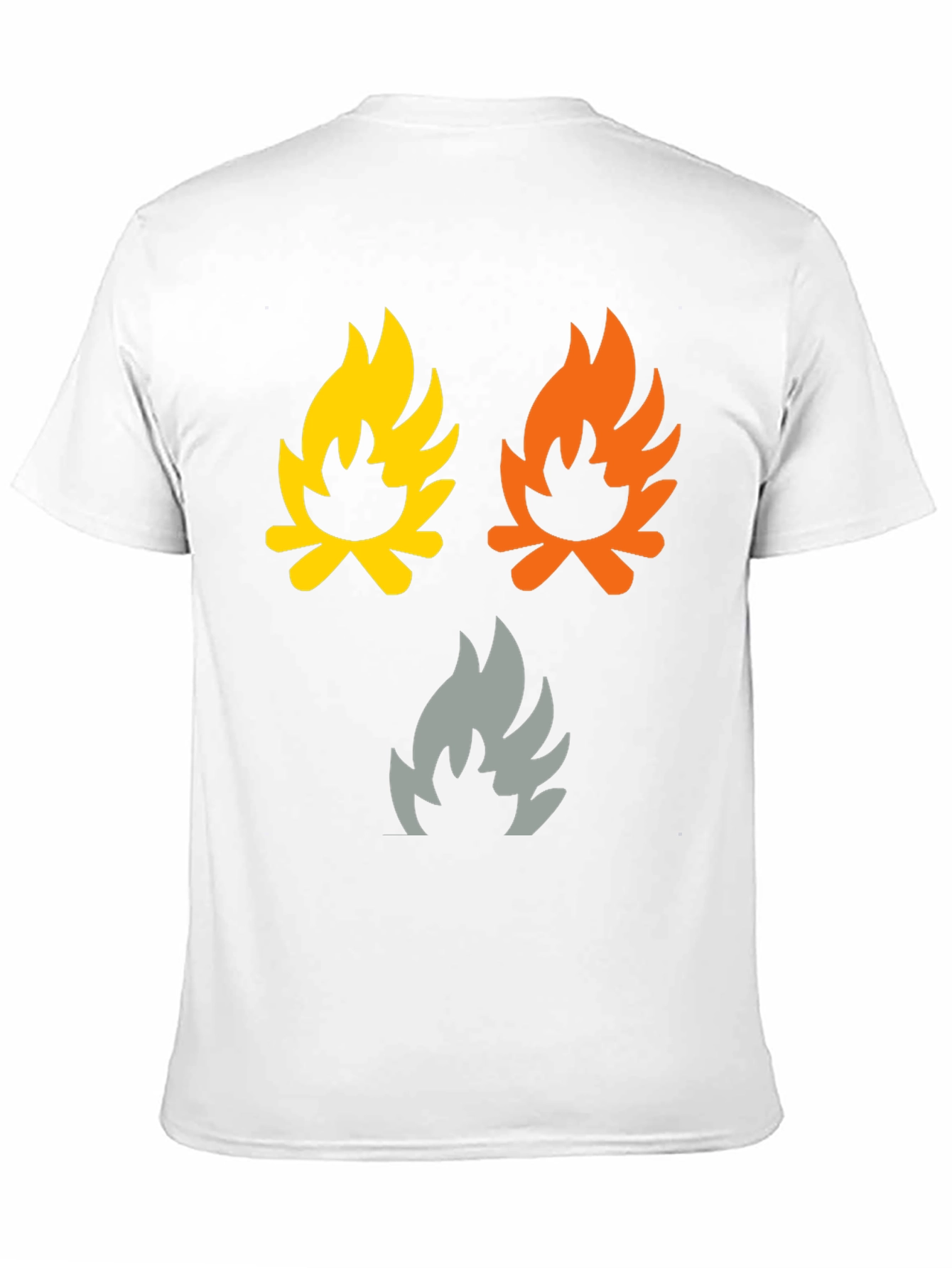 Black Campfire Flames Graphic Tee - Soft Cotton Shirt view 11