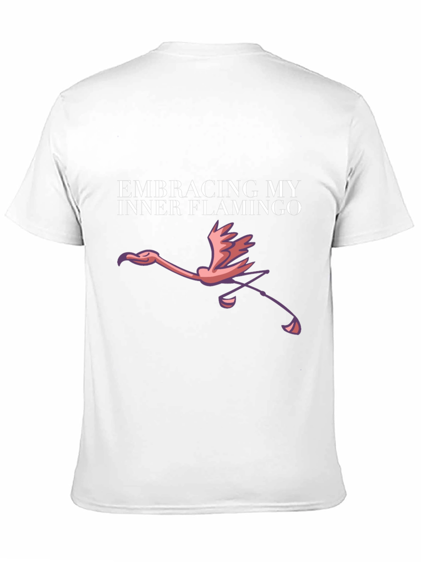 Black Embracing My Inner Flamingo T-Shirt view 11