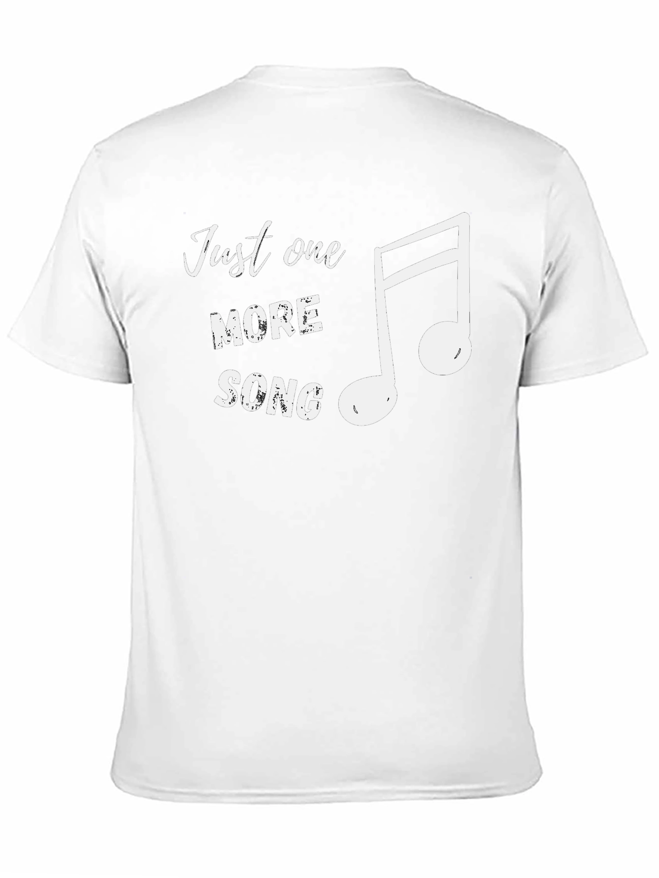Black Just One More Song Black T-Shirt Music Lover view 11