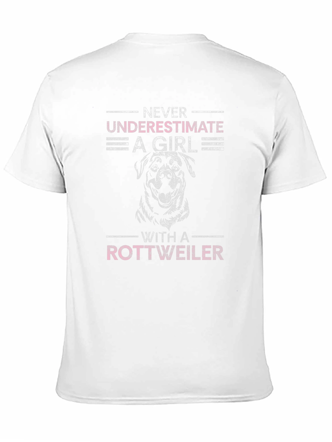 Black Never Underestimate A Girl Rottweiler T-Shirt view 11