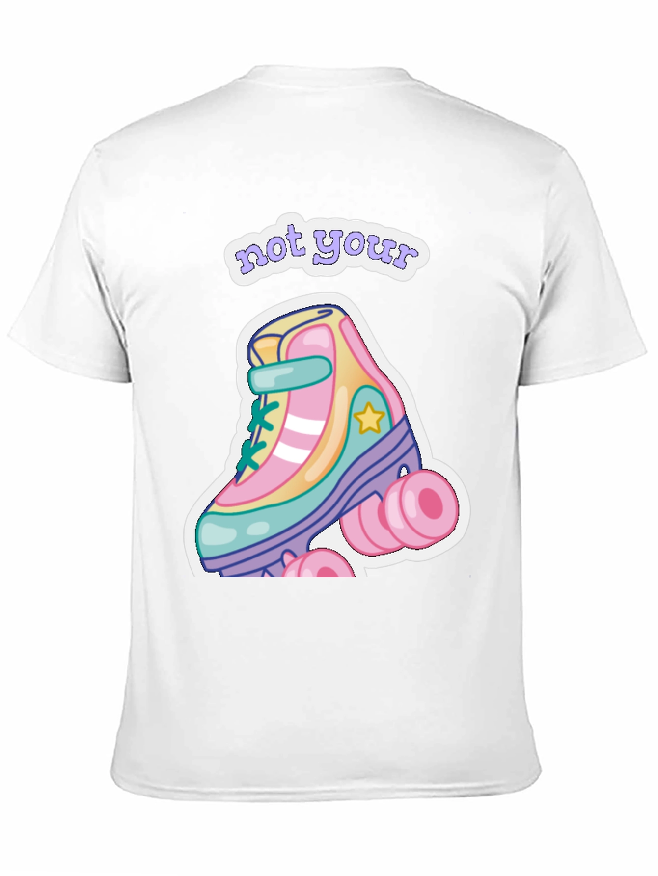 Black Retro Roller Skate T-Shirt - Not Your Skate! view 11