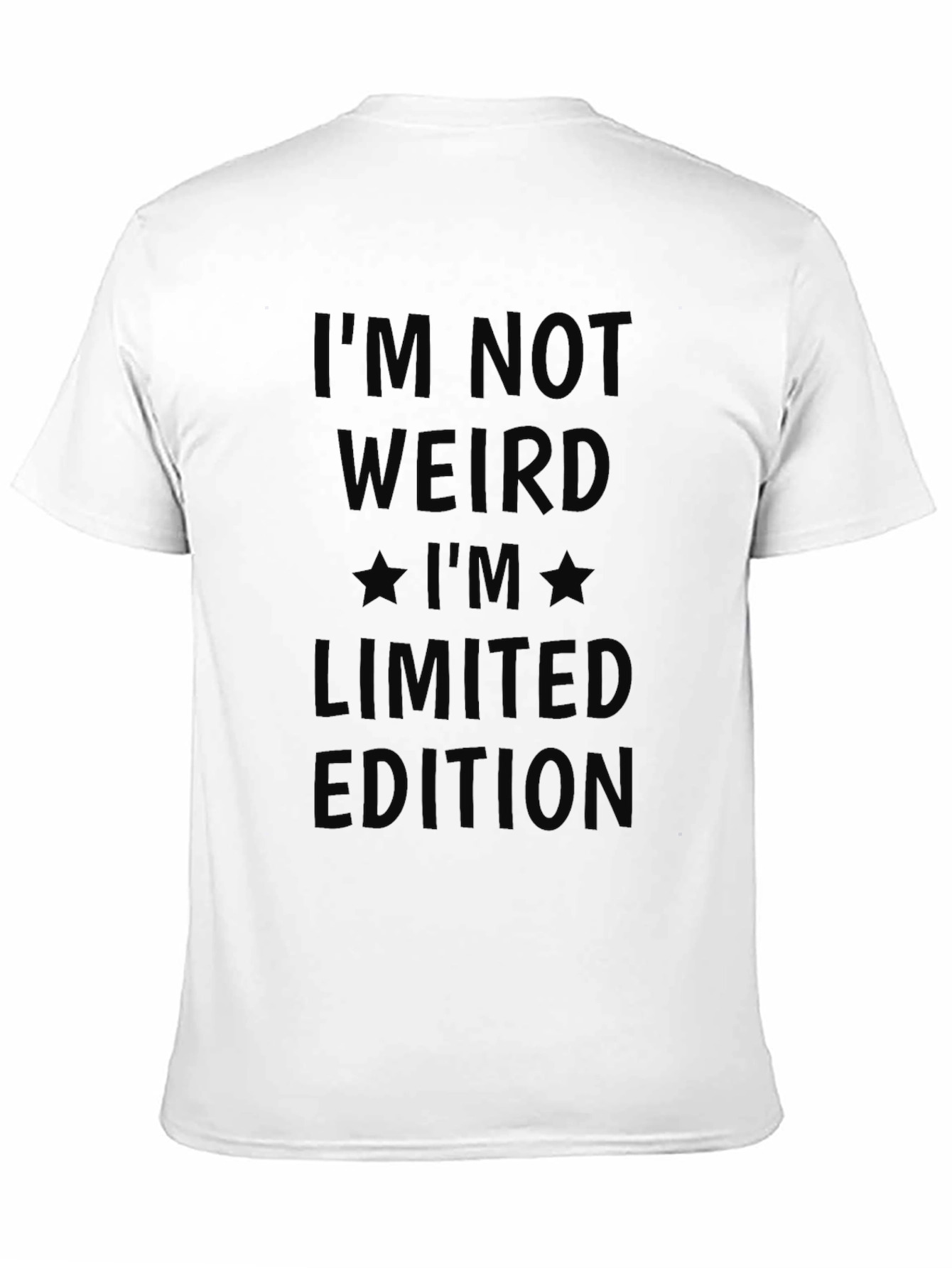 Black I'm Not Weird Limited Edition Graphic T-Shirt view 11