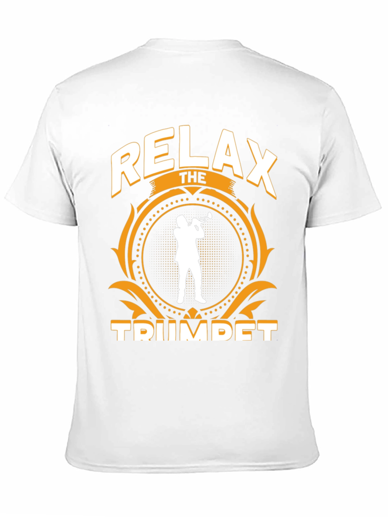 Black Relax the Trumpet Player T-Shirt view 11