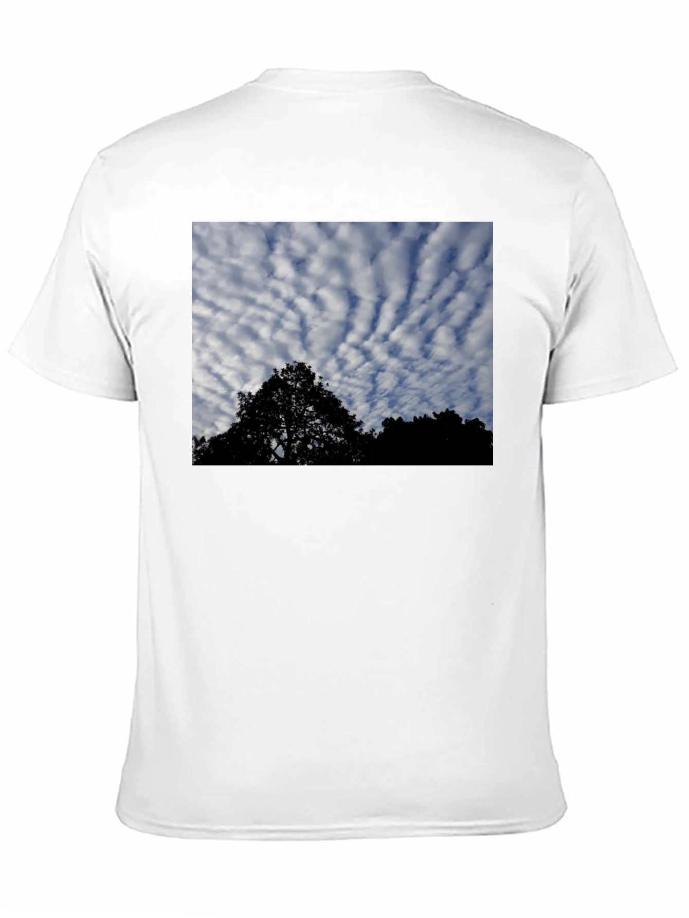 Black Sky & Silhouette Graphic Black T-Shirt view 11