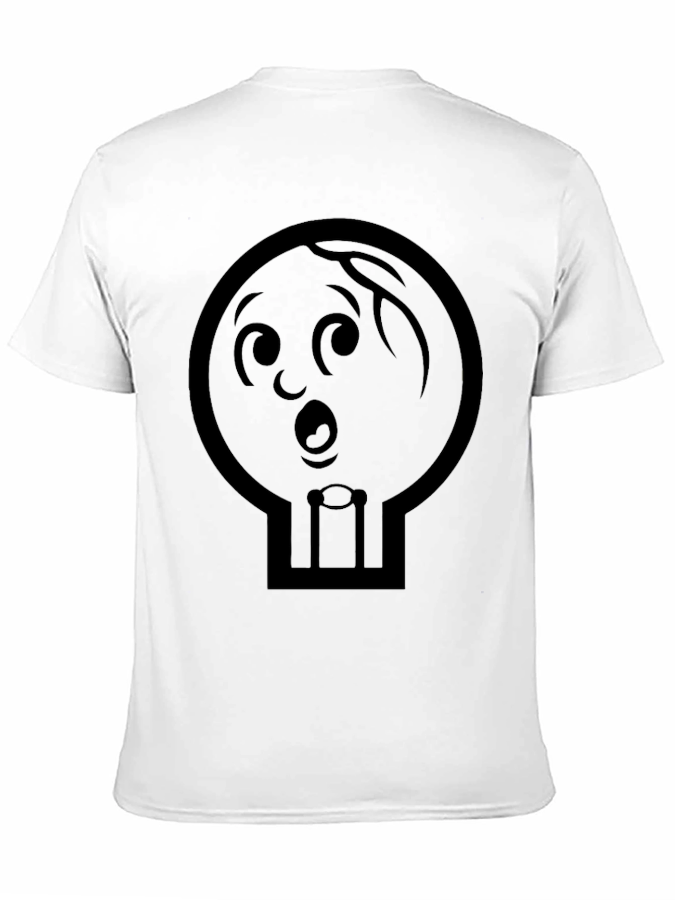 Black Whimsical Cartoon Character Graphic T-Shirt view 11