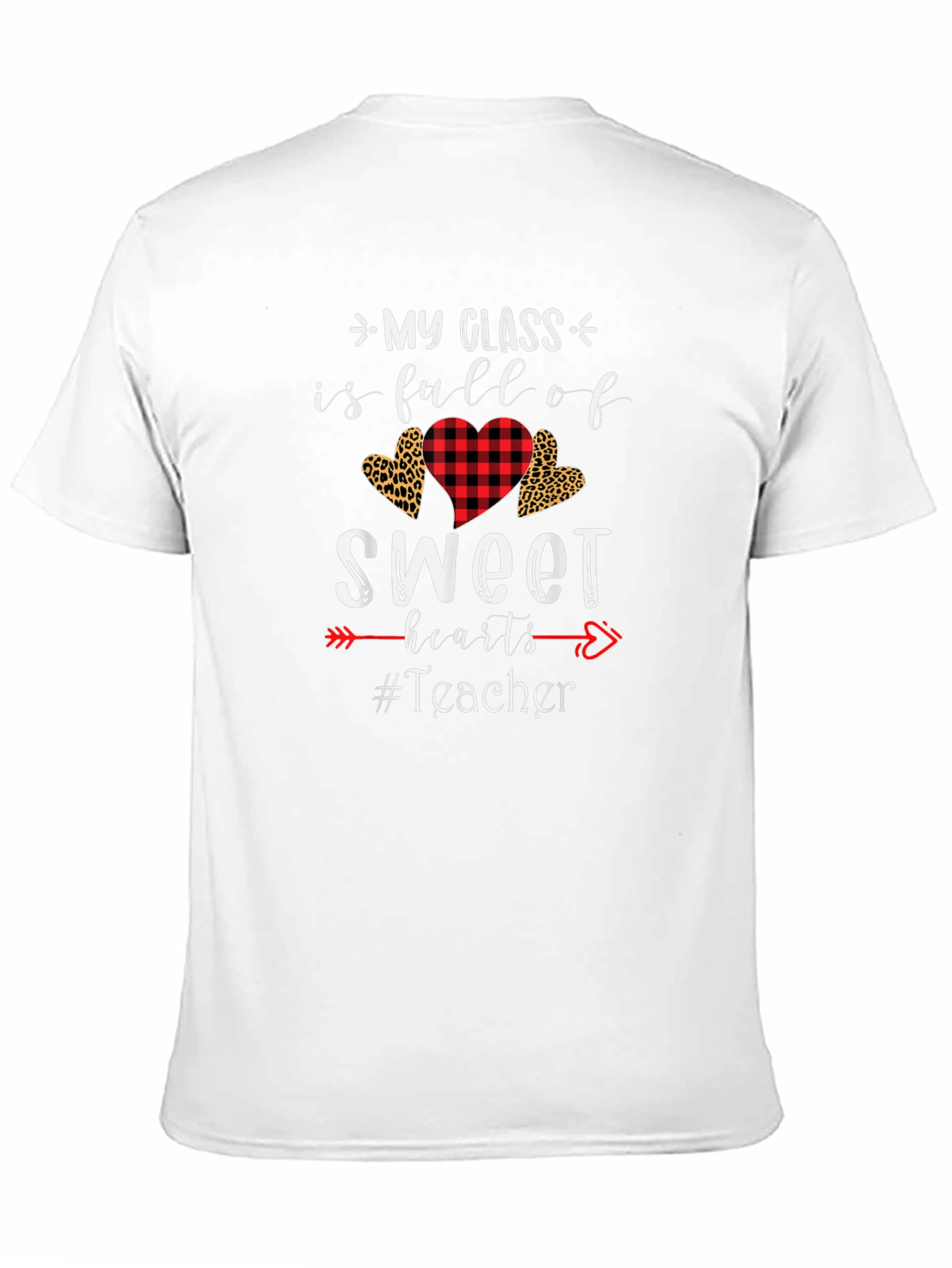 Black My Class Full of Sweethearts Teacher T-Shirt view 11