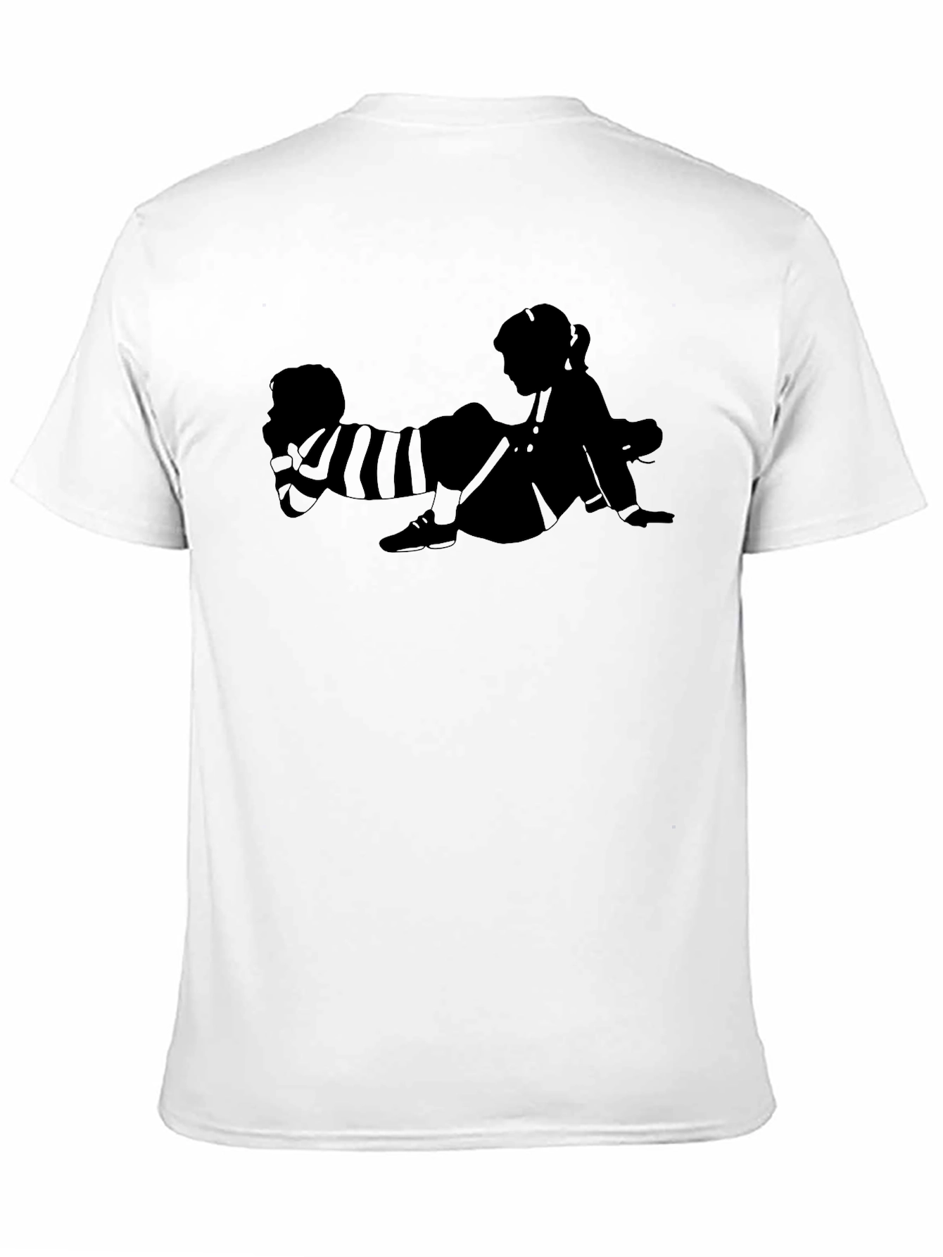 Black Retro Kids Graphic T-Shirt - Black Cotton Tee view 11