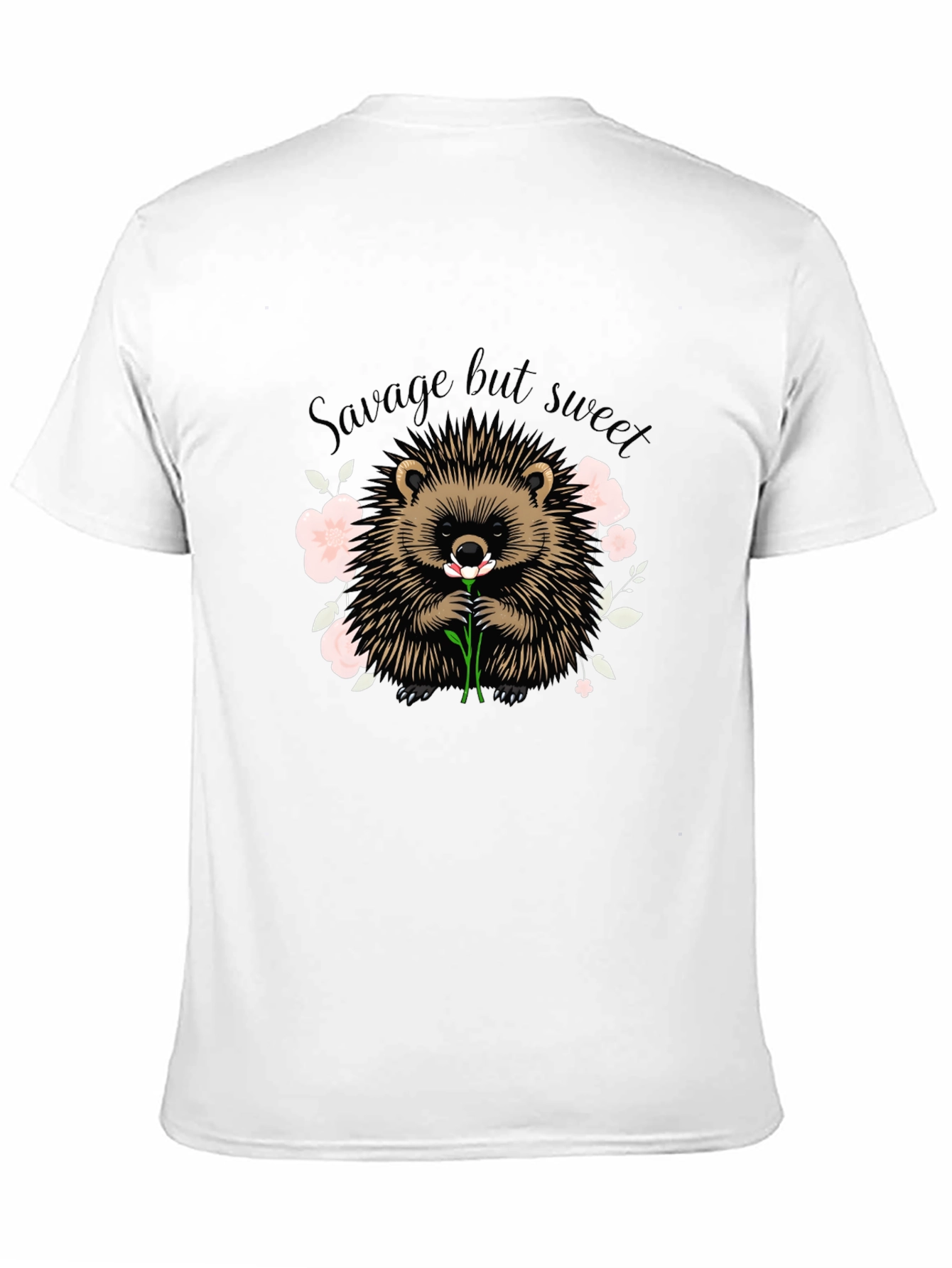 Black Savage But Sweet Hedgehog Graphic Tee view 11