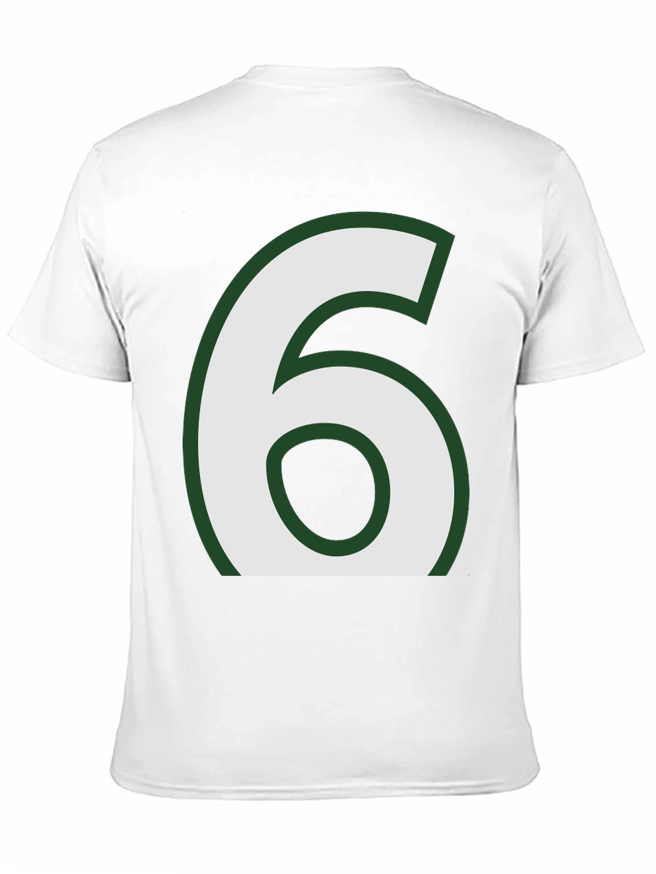 Black Number 6 Graphic Tee - Black Cotton Blend view 11