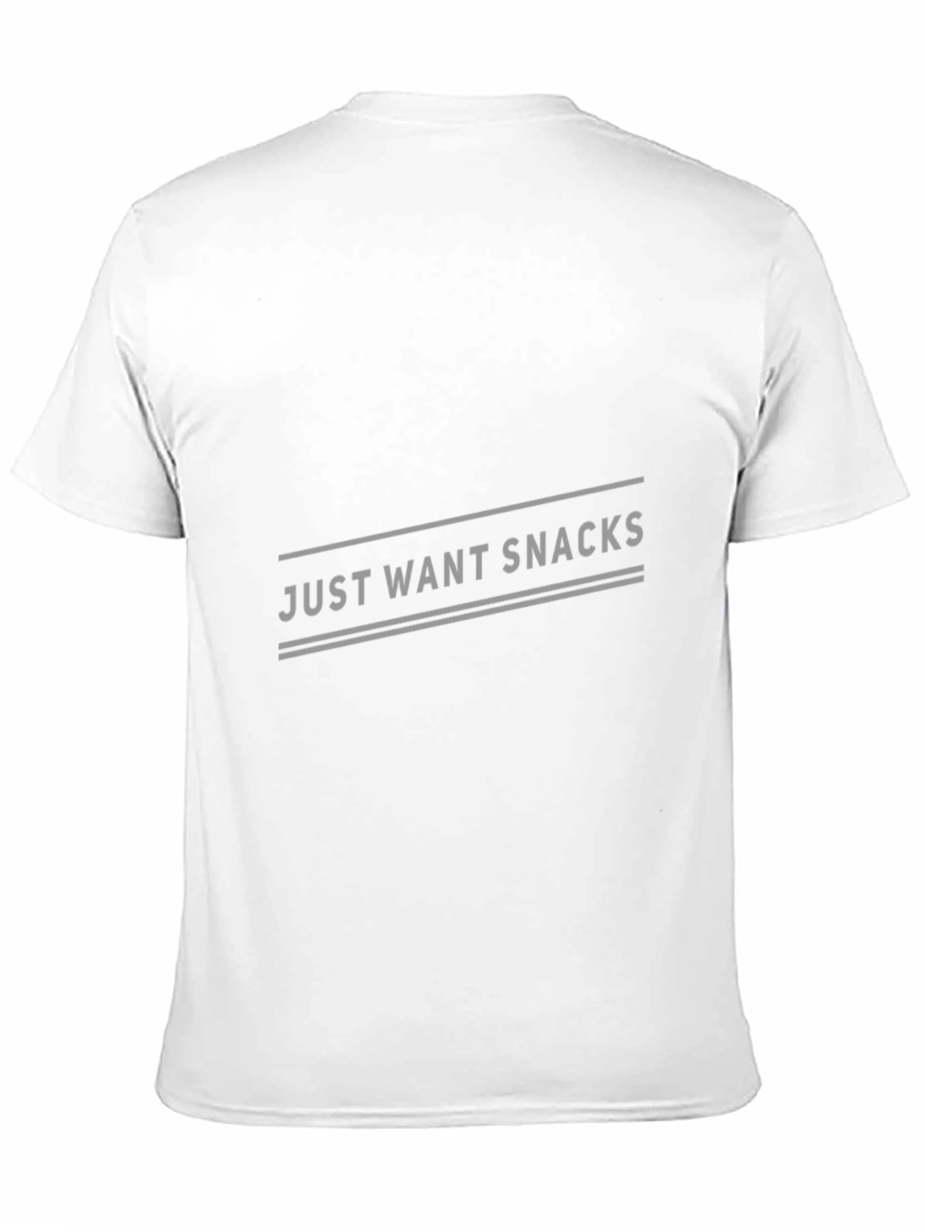Black Just Want Snacks Black T-Shirt, Casual Wear view 11