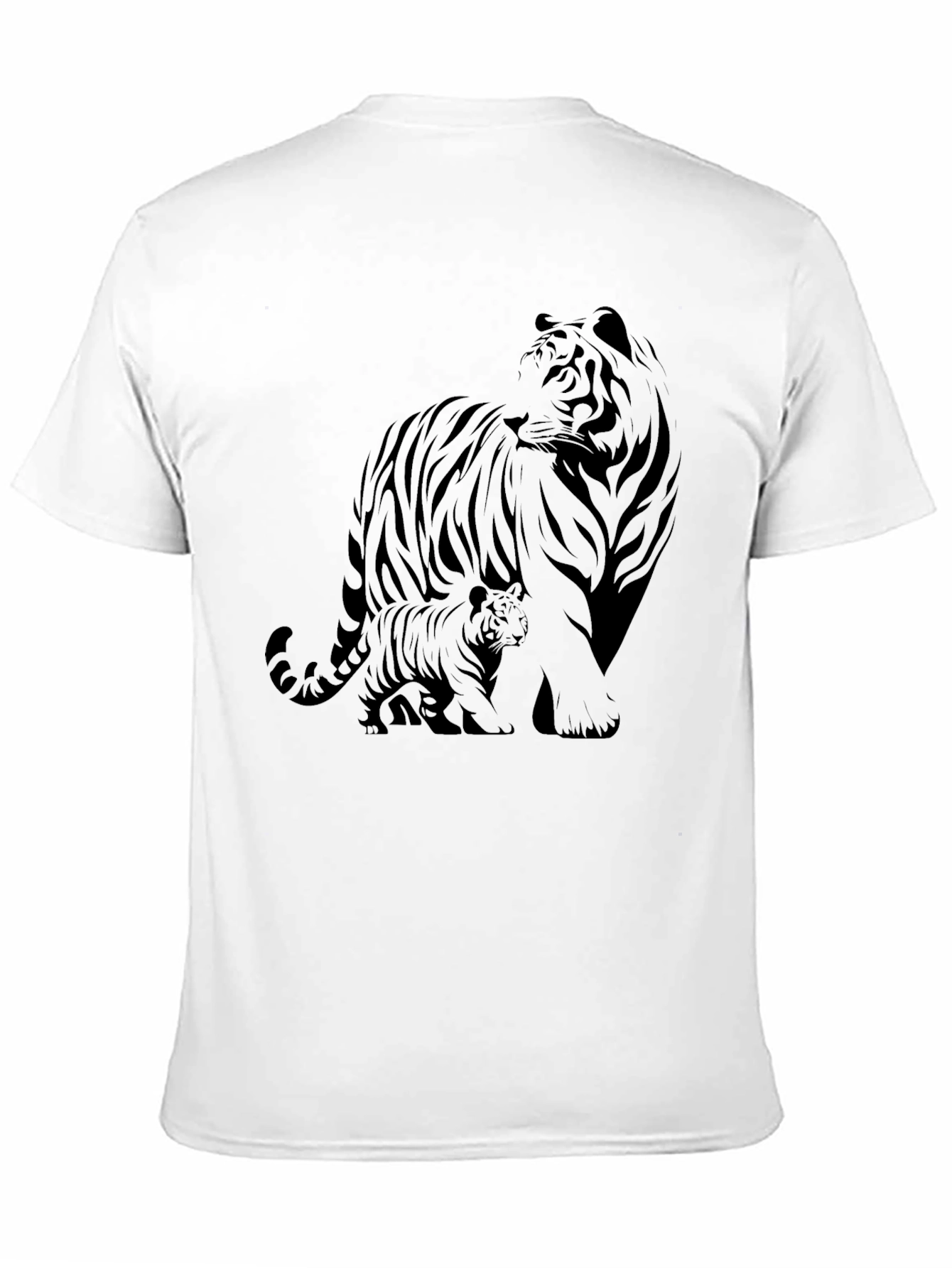 Black Black Tiger Graphic Tee - Stylish Animal Print Shirt view 11