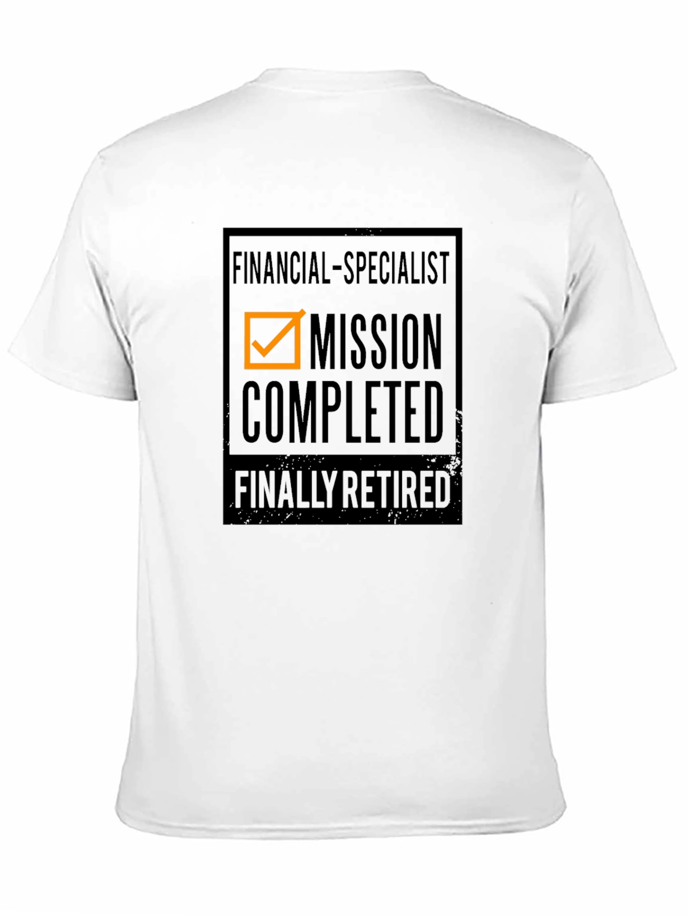 Black Financial Specialist Mission Completed Retired T-Shirt view 11