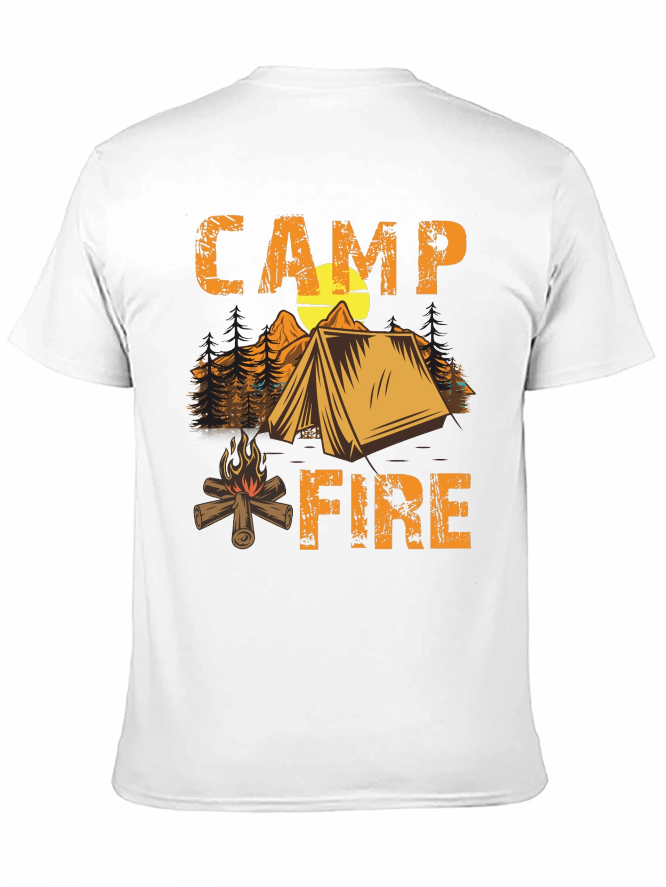 Black Camping Campfire T-Shirt - Nature Adventure Tee view 11