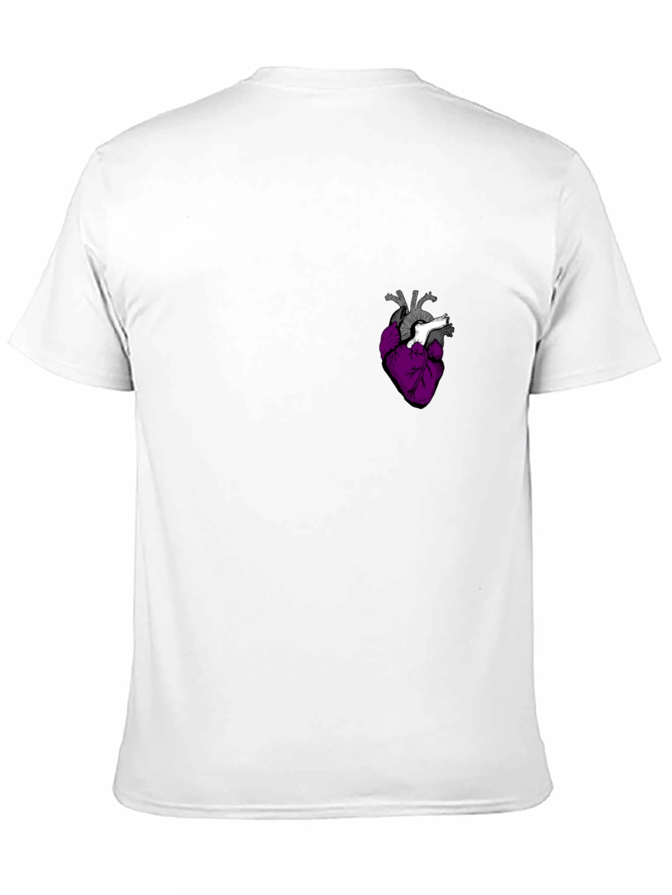 Black Anatomical Heart Graphic Tee - Black T-Shirt view 11