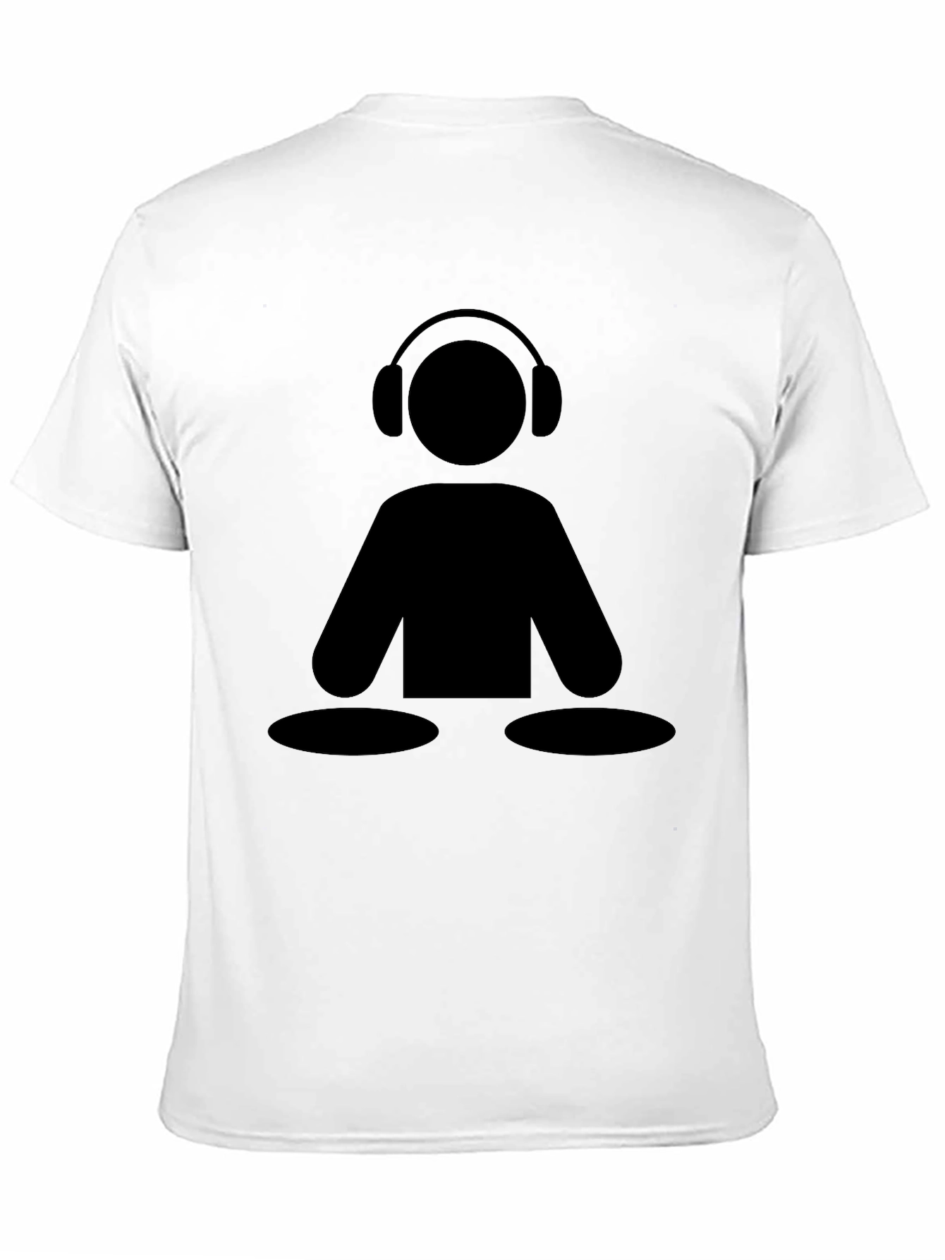 Black DJ Icon Black Graphic Tee - Music Lover Shirt view 11