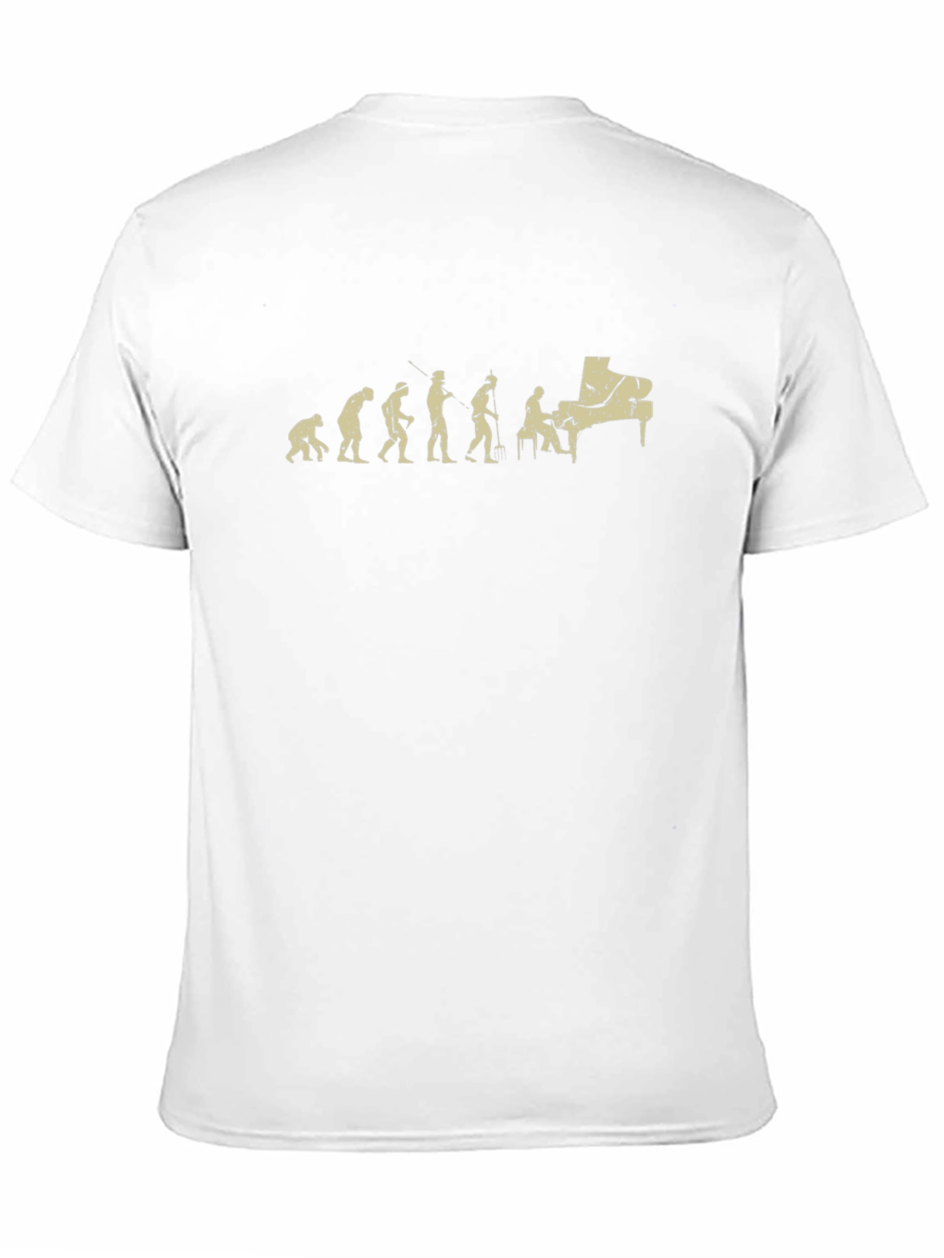 Black Evolution of Piano T-Shirt - Music Lover Tee view 11