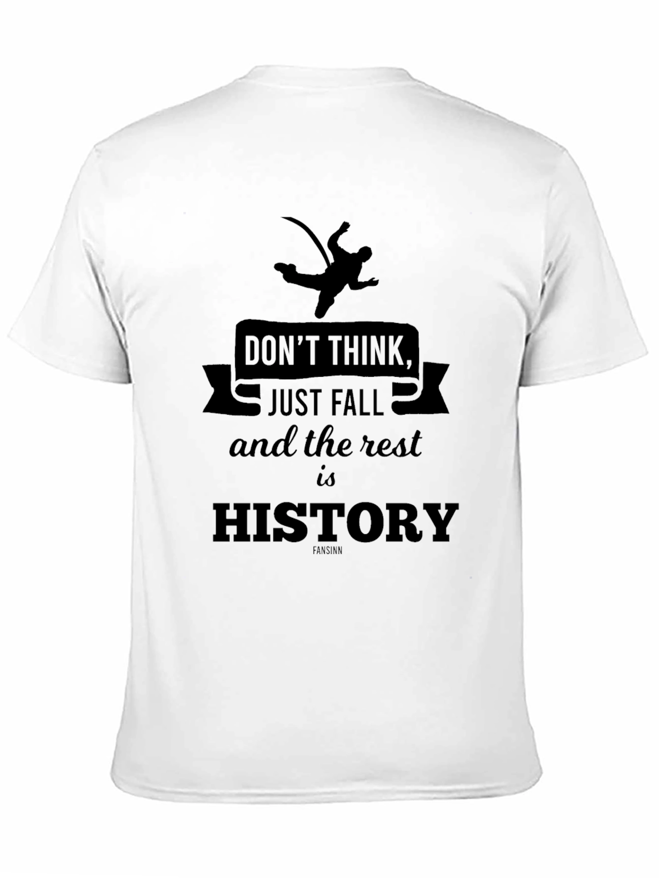 Black Don't Think Just Fall History Black T-Shirt view 11