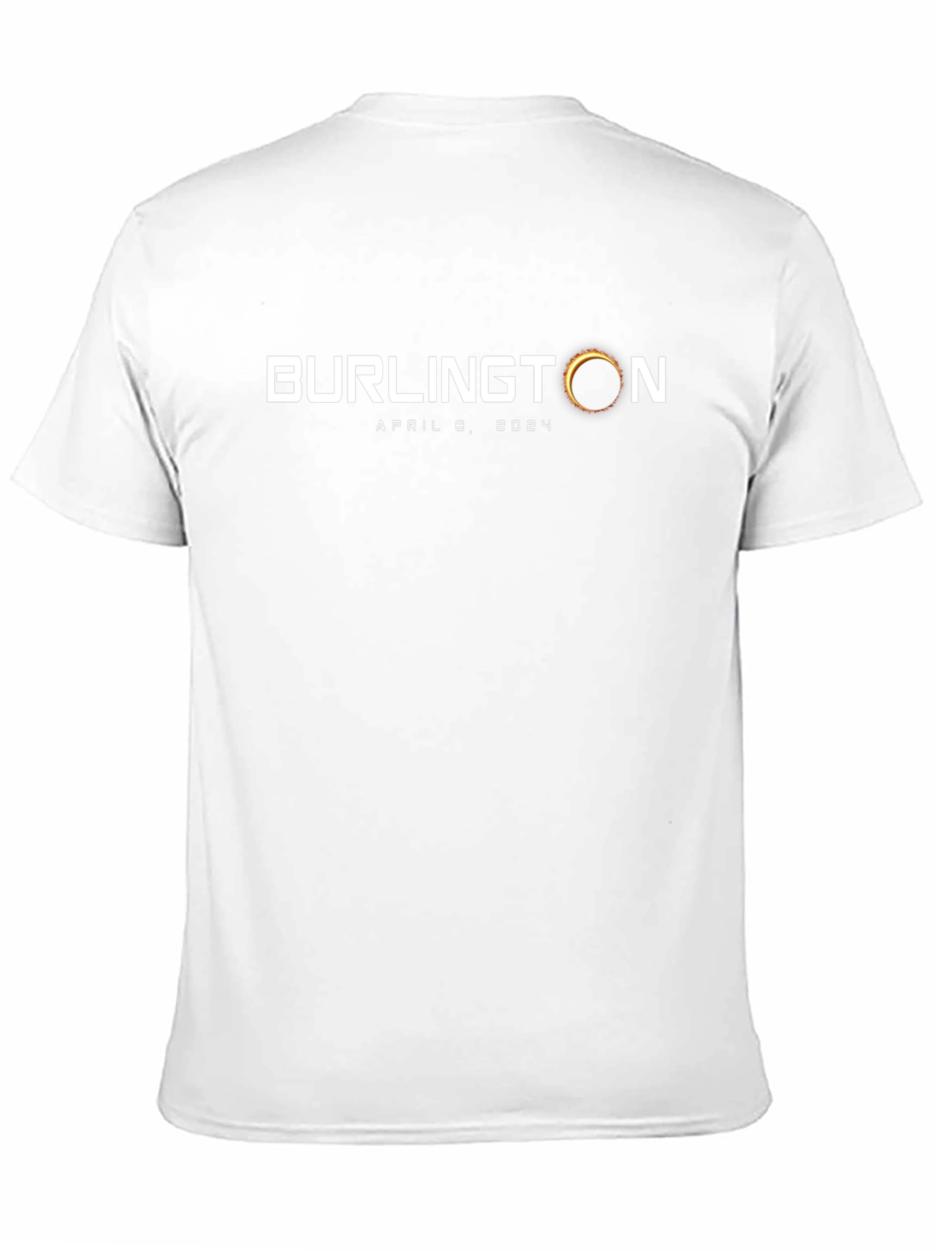 Black Burlington Eclipse April 8, 2024 T-Shirt view 11