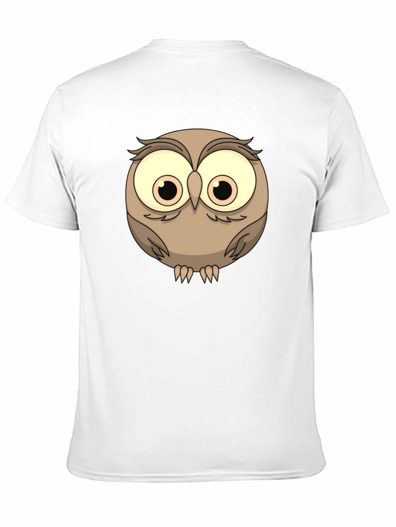 Black Cute Owl Graphic Tee - Men's Black T-Shirt view 11