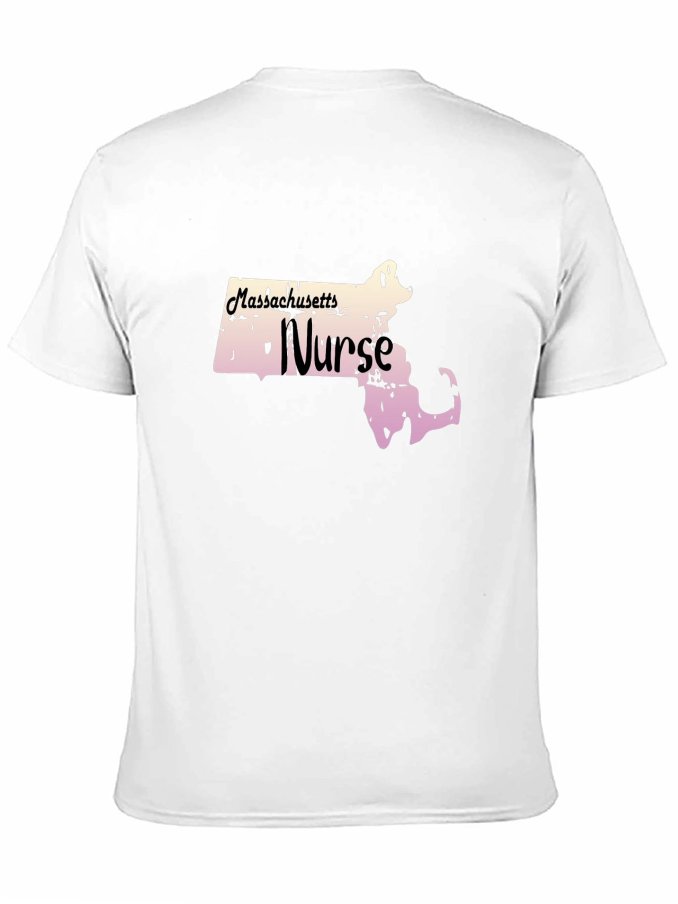 Black Massachusetts Nurse T-Shirt view 11