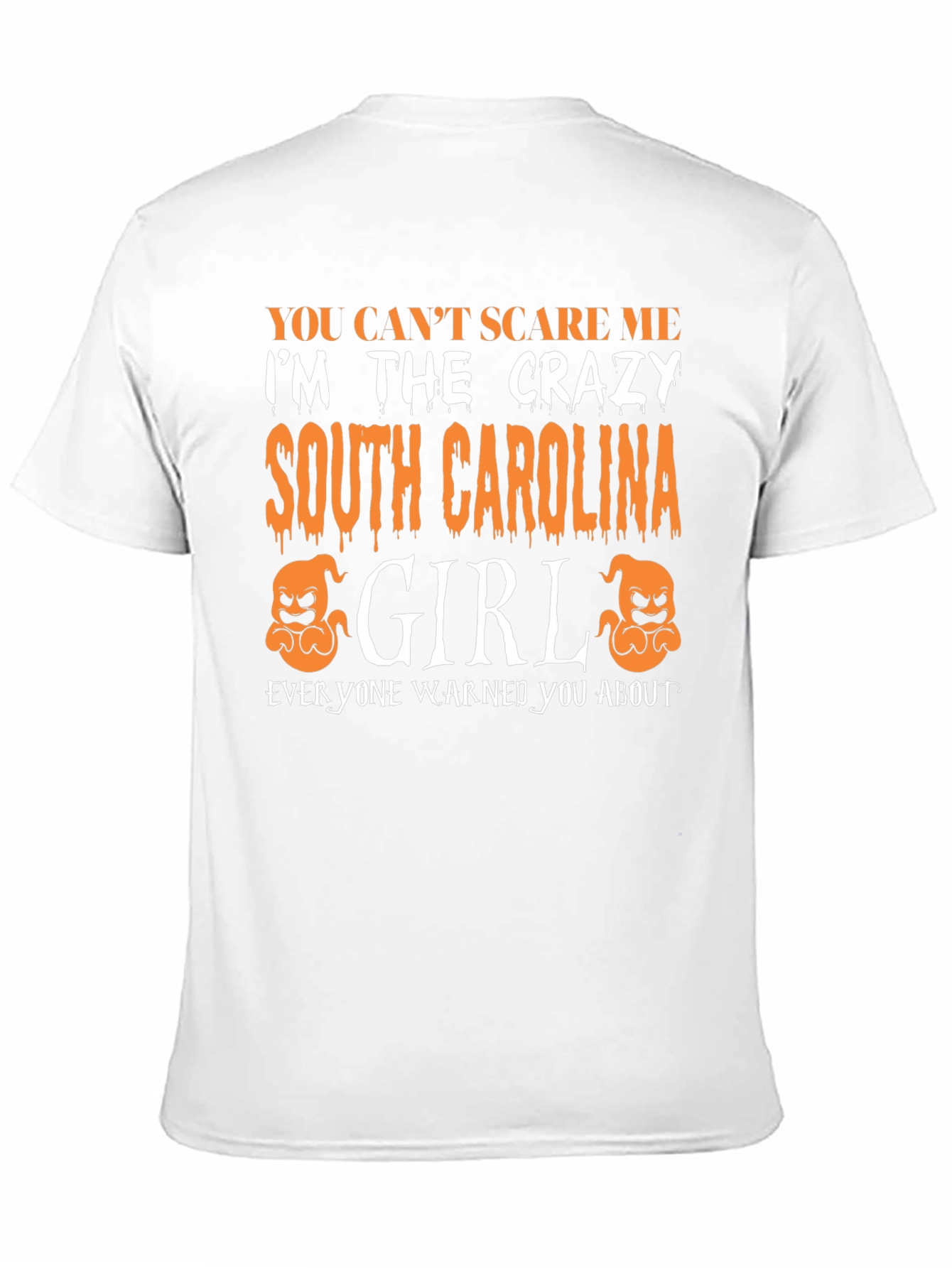Black Crazy South Carolina Girl T-Shirt Halloween Tee view 11