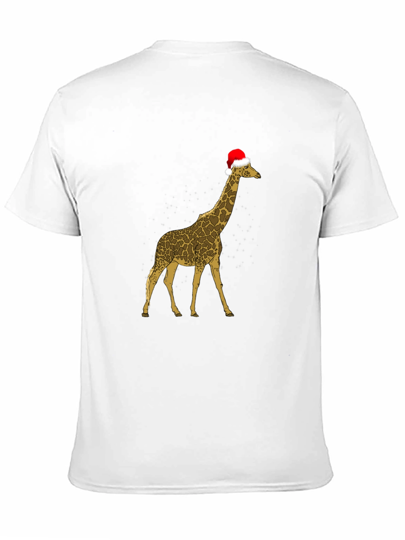 Black Festive Giraffe Tee - Christmas Holiday Apparel view 11