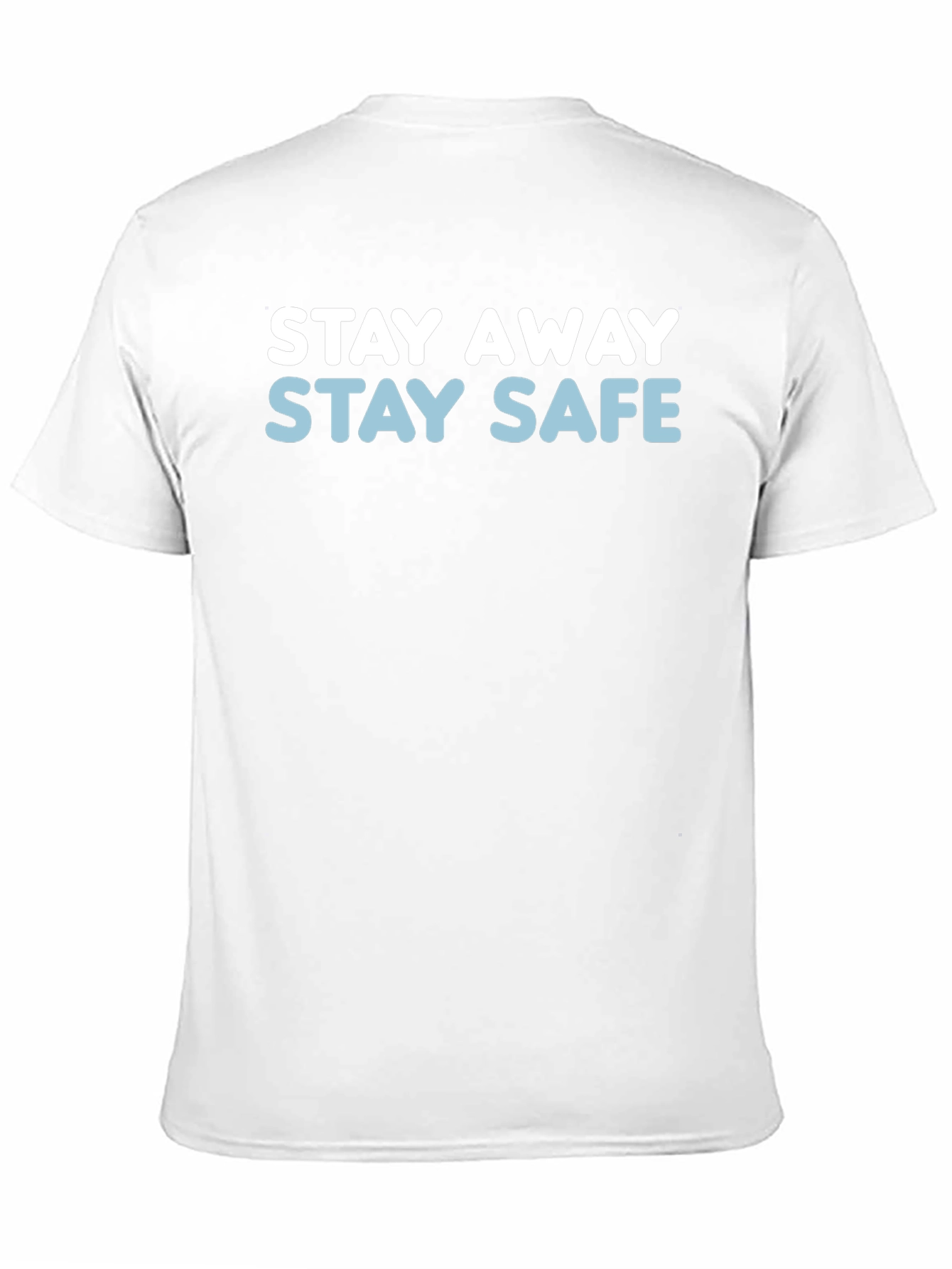 Black Stay Away Stay Safe Graphic Tee view 11